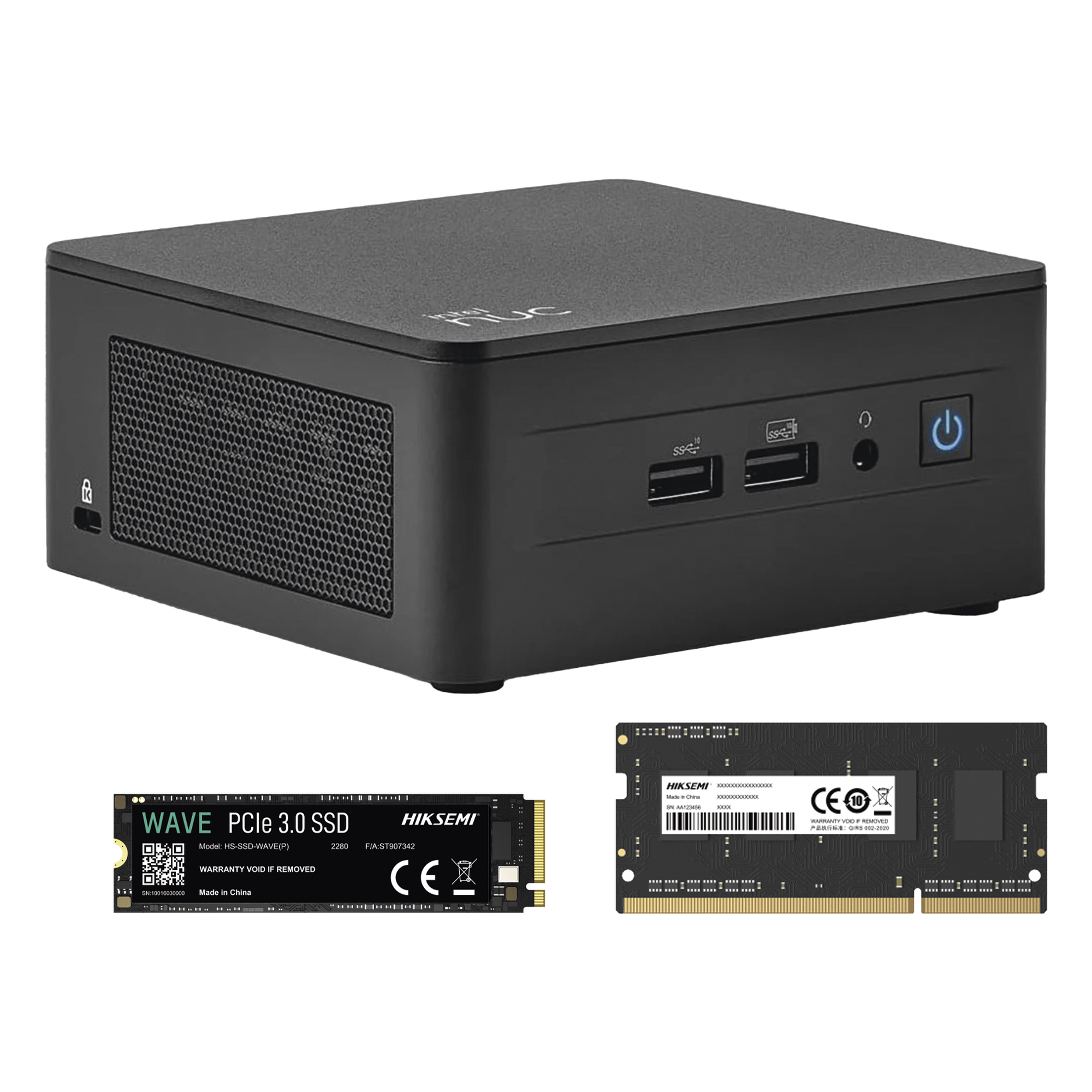 Kit / Mini PC NUC Barebone / Intel Core I3 /bluetooth / Incluye memoria 8GB / Incluye 256 SSD / No incluye sistema operativo