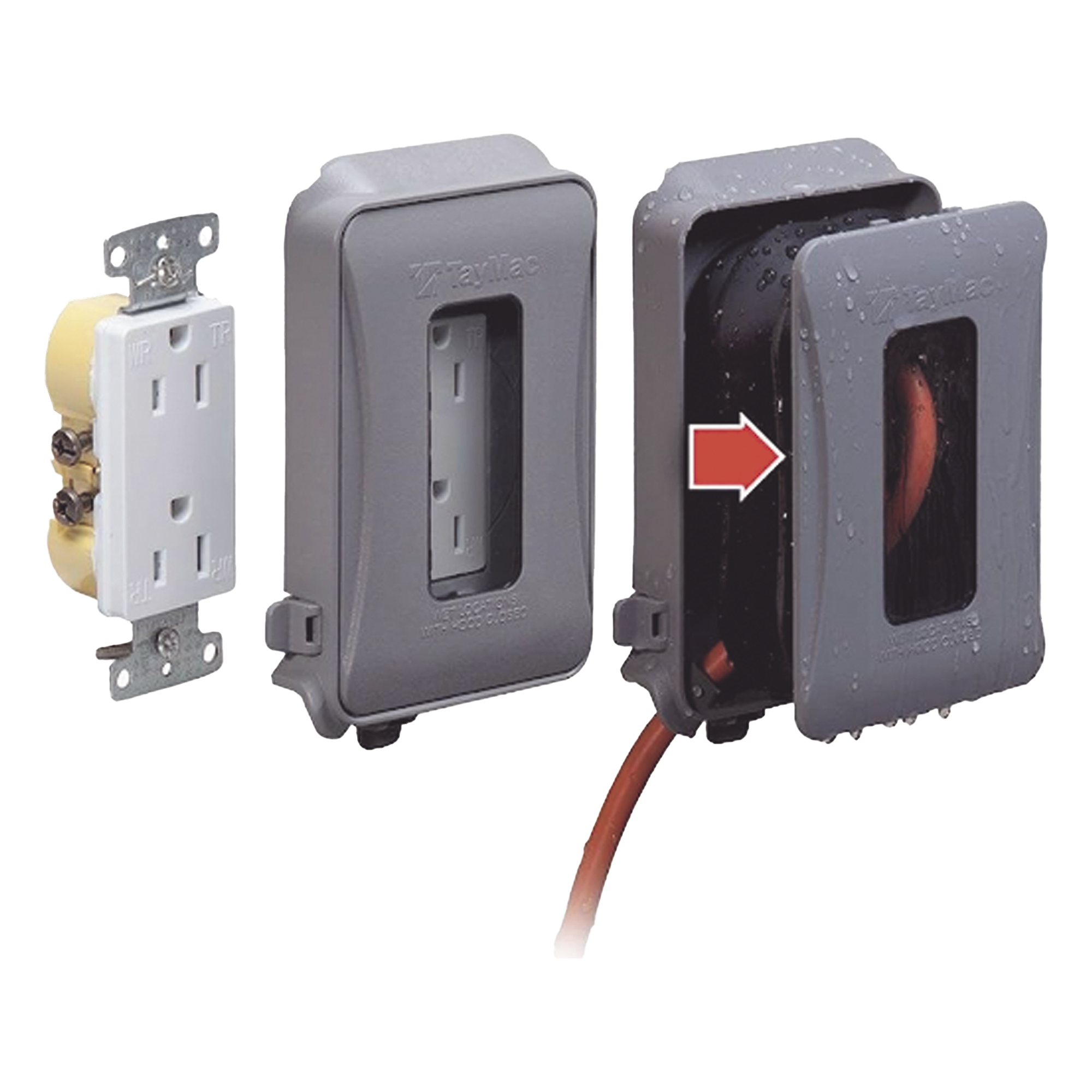 Cubierta impermeable / 1 entrada / Montaje horizontal-vertical / Servicio pesado / Expandible / 74.41 in³ / NEMA 3R / 6.14 x 4.04 x 3 in — HUBBELL · SKU HUB-ML500G