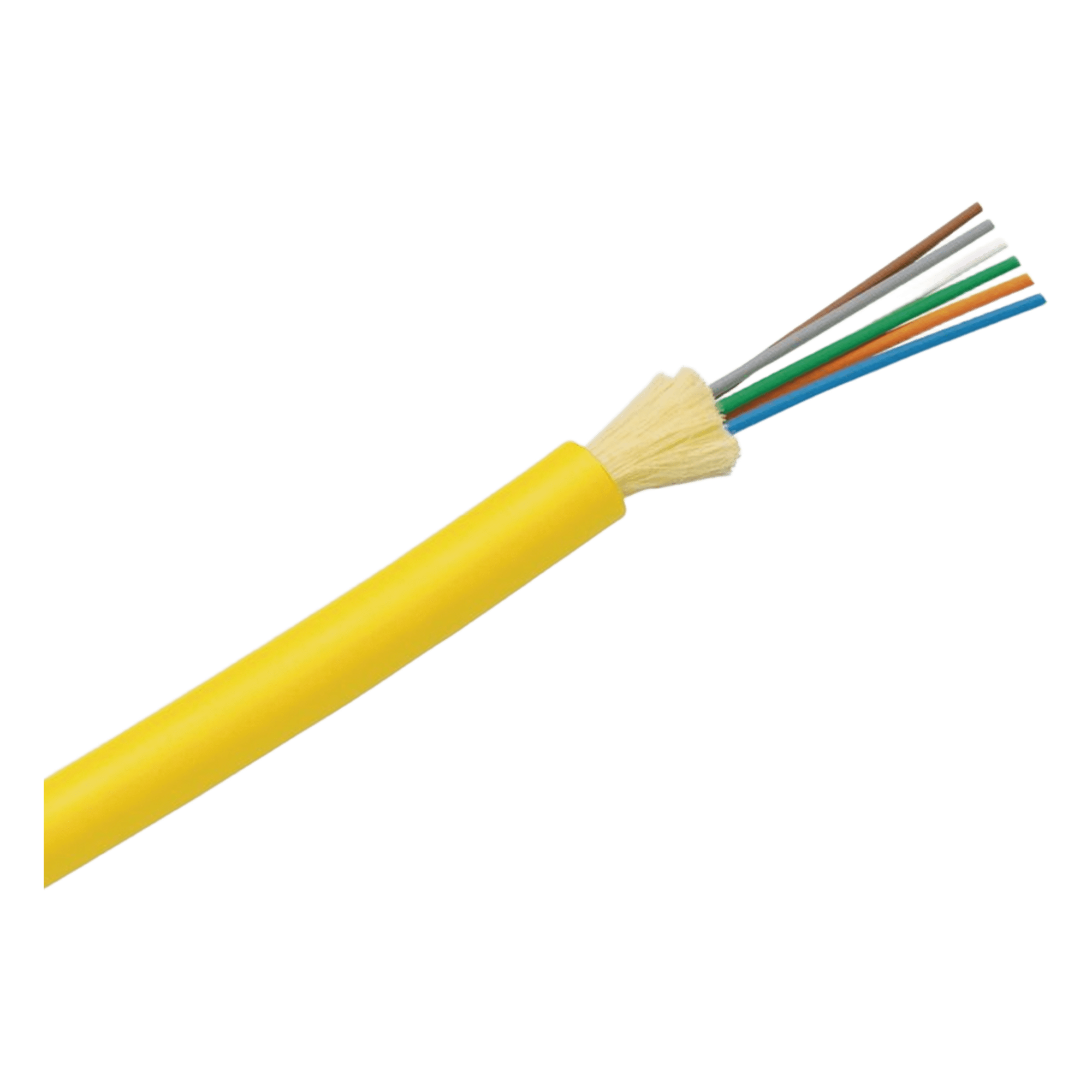 Cable de Fibra Óptica / 12 Hilos / Monomodo OS2 9/125 / Interior OFNR Riser / Tight Buffer 900µm / No Conductiva / Precio Por Metro (3.28 pies) — PANDUIT · SKU FSDR912Y