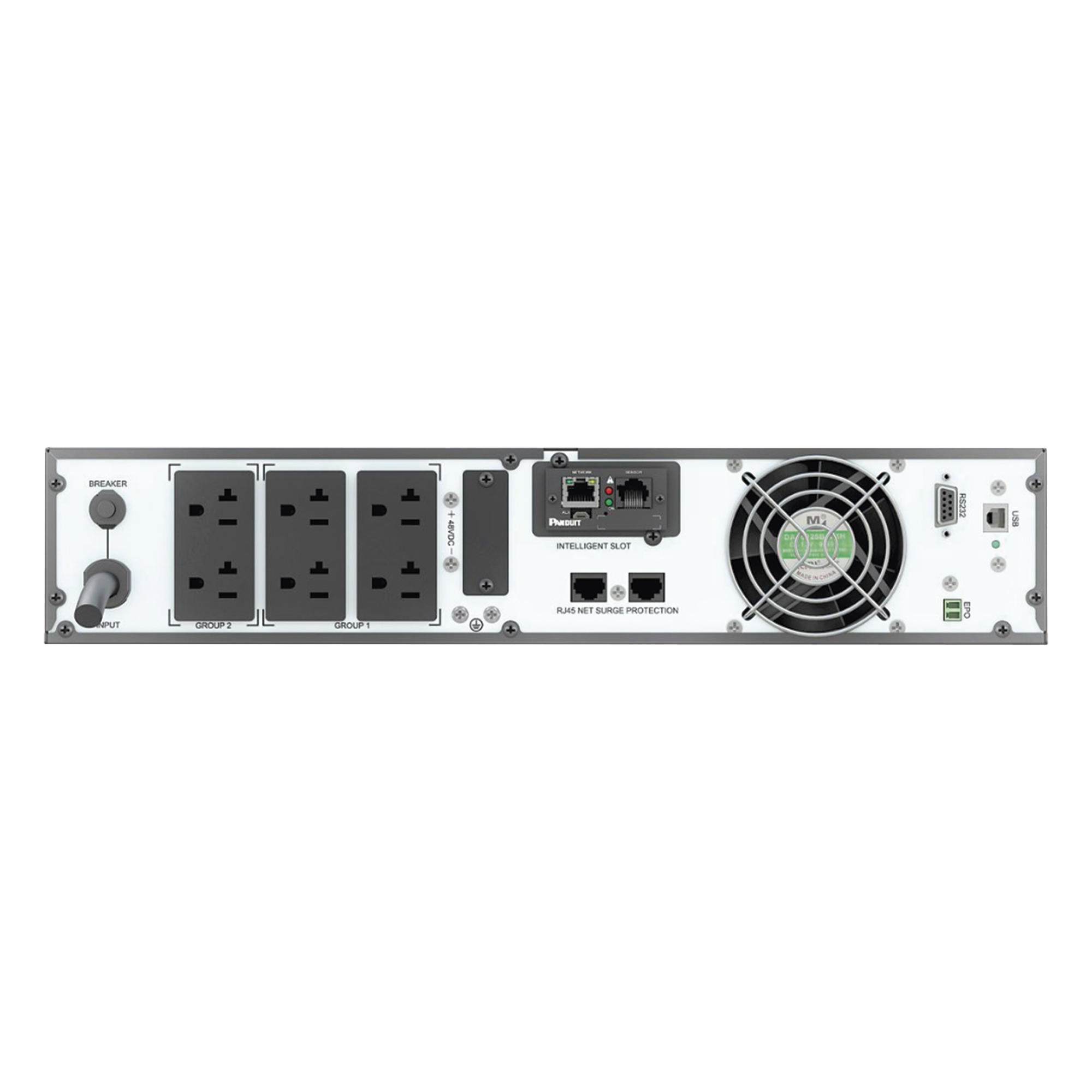 UPS Online Doble Conversión / 2000 VA / 2000 W / Factor de Potencia 1.0 / 6 Tomas NEMA 5-20R / 2 UR Rack / Onda Senoidal Pura / Voltaje Seleccionable 100-125 Vca