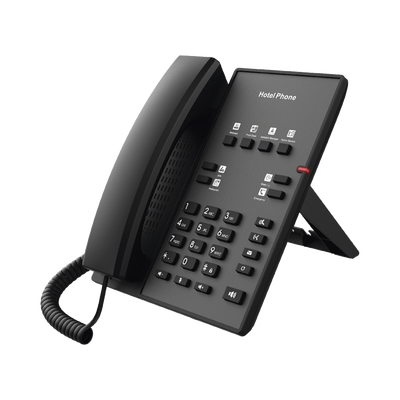 Teléfono IP para Hotelería, profesional con 8 teclas programables para servicio rápido, plantilla personalizable con PoE 