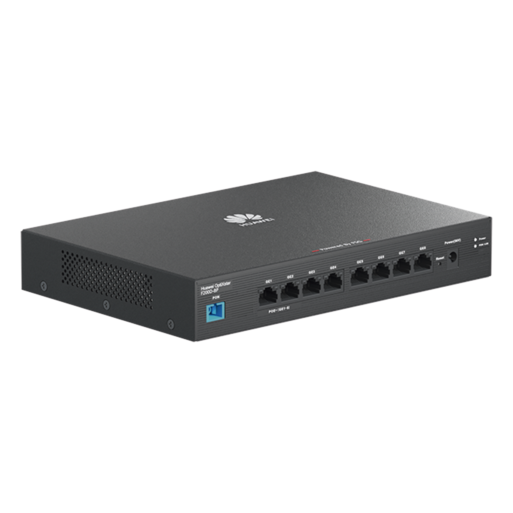 ONU Switch PoE / 8 Puertos Gigabit PoE+ / 1 PON GPON 2.488 Gbps / 120 W / Modo Puente / Administración Nube — HUAWEI · SKU F200D-8P