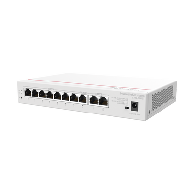 Router eKit / 2 Puertos WAN Gigabit / 1 Puerto LAN/WAN Gigabit  / 7 Puertos PoE LAN Gigabit / Presupuesto PoE 124 W / Rendimiento de 2 Gbps / Controlador (64 APs) / Hasta 250 clientes / Libre de licenciamiento
