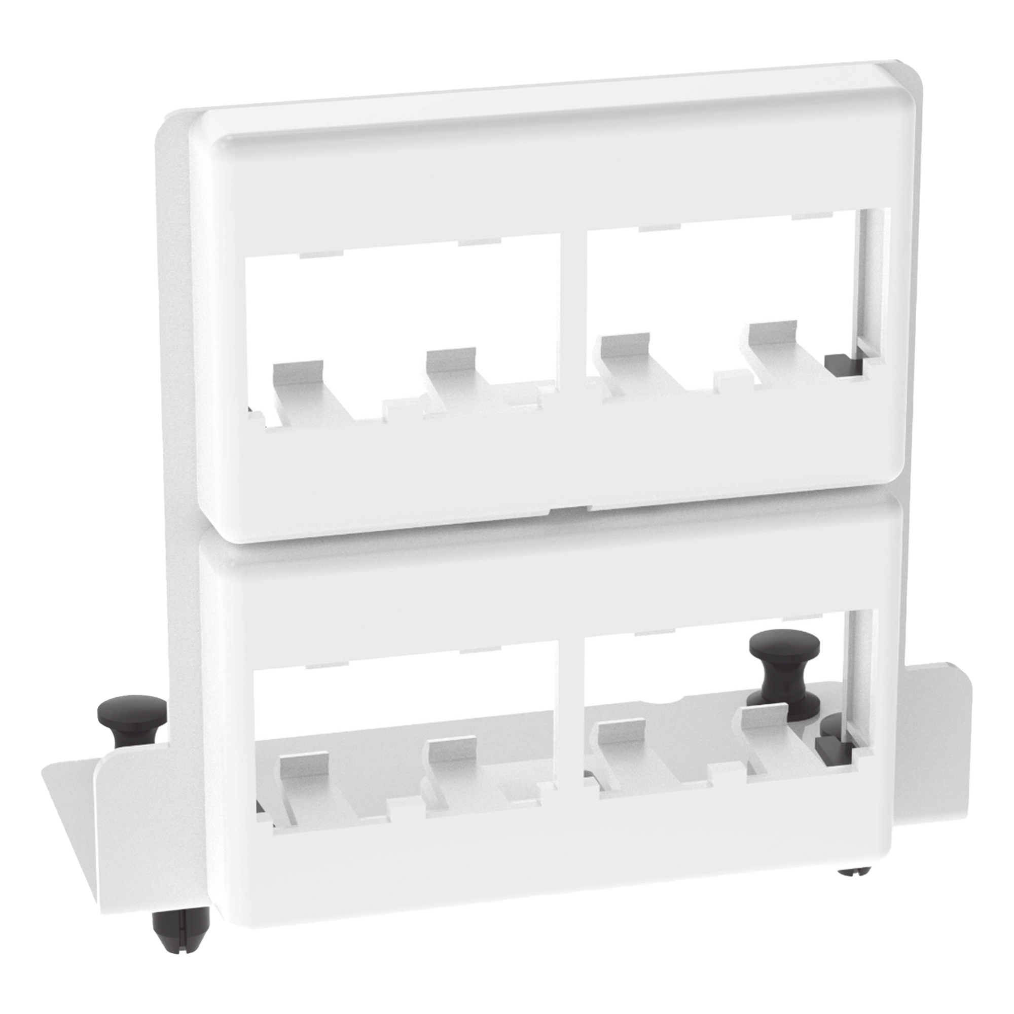 Patch Panel / 8 Puertos Mini-Com / Acero Calibre 18 / Instalación Push/Pull / Gabinete Multipropósito — PANDUIT · SKU MS8PPB