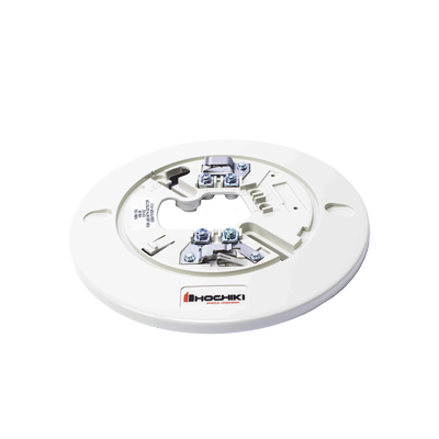 Base Para Detector Convencional Hochiki, Diámetro 6", 2 Hilos, 24 Vcd  (0300-04070 IT), Color Hueso