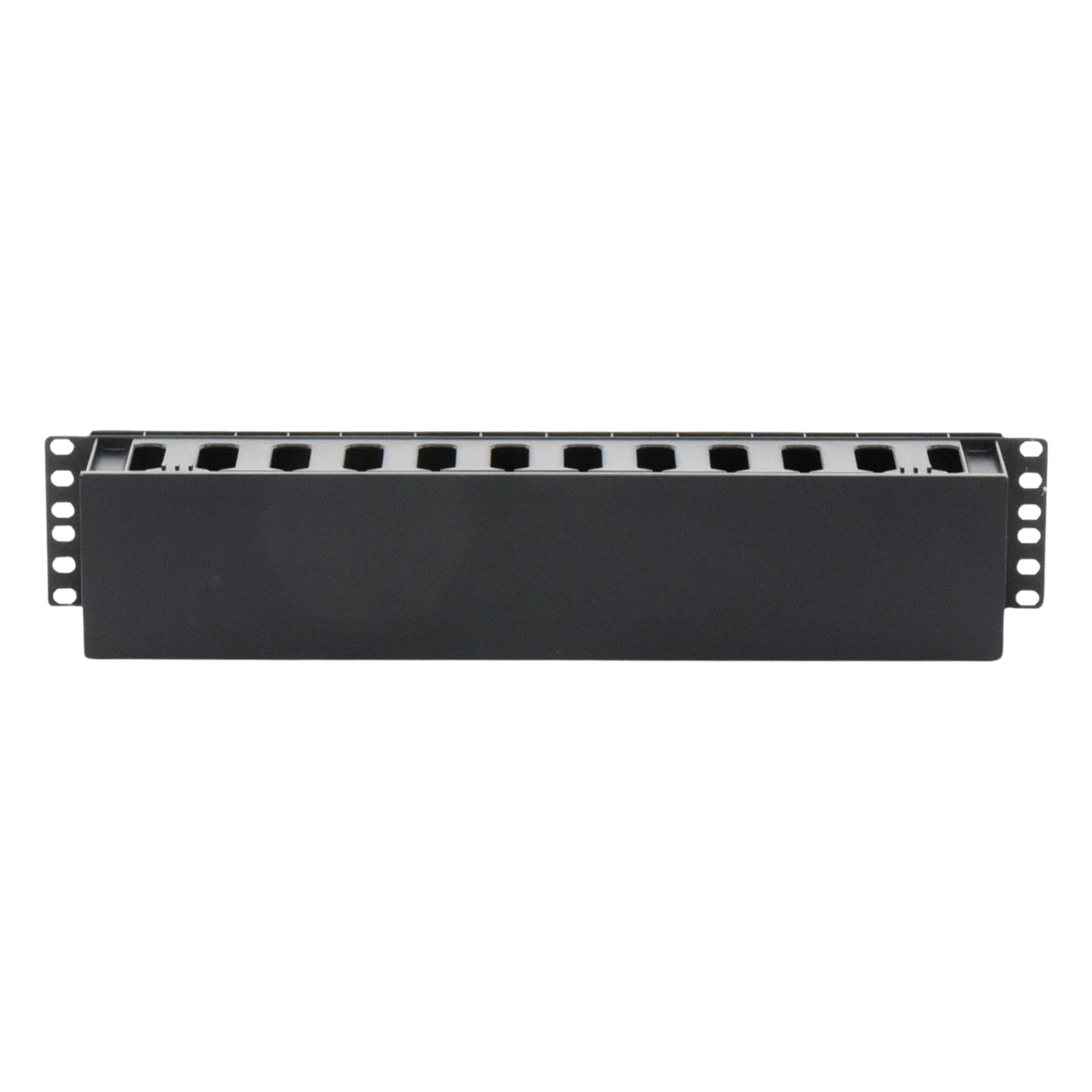 Organizador de Cables Horizontal / 2U / Rack 19" / Polímero ABS Resistente / Pintura Electrostática Negra — LINKEDPRO BY EPCOM · SKU LP-ORG-02
