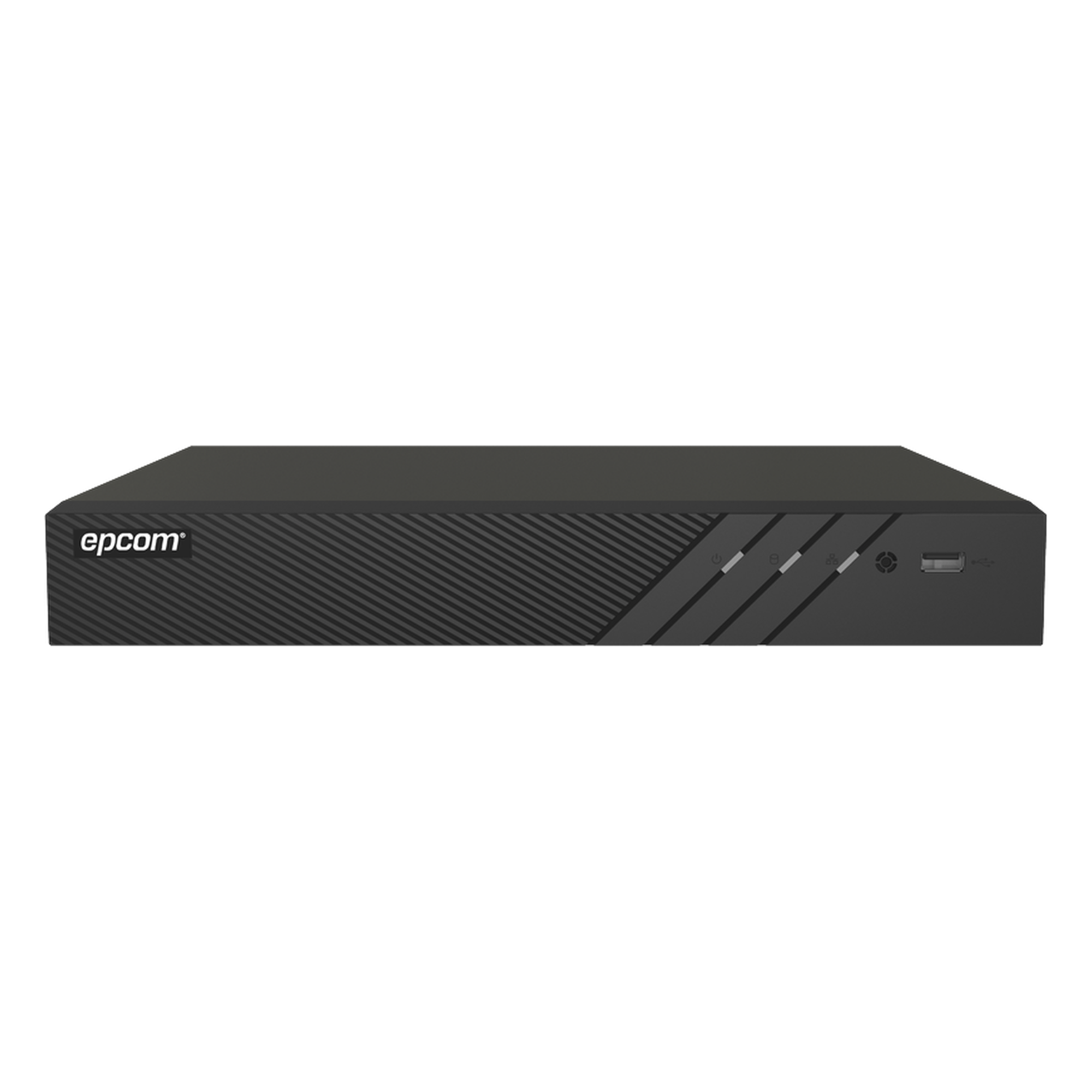 DVR Pentahíbrido / 12 Canales (8 TURBOHD + 4 IP) / 8 Megapixel (4K) / Reconocimiento Facial / Audio Bidireccional por Coaxitron / H.265+ / 1 Bahía HDD 10 TB / Salida HDMI y VGA 4K