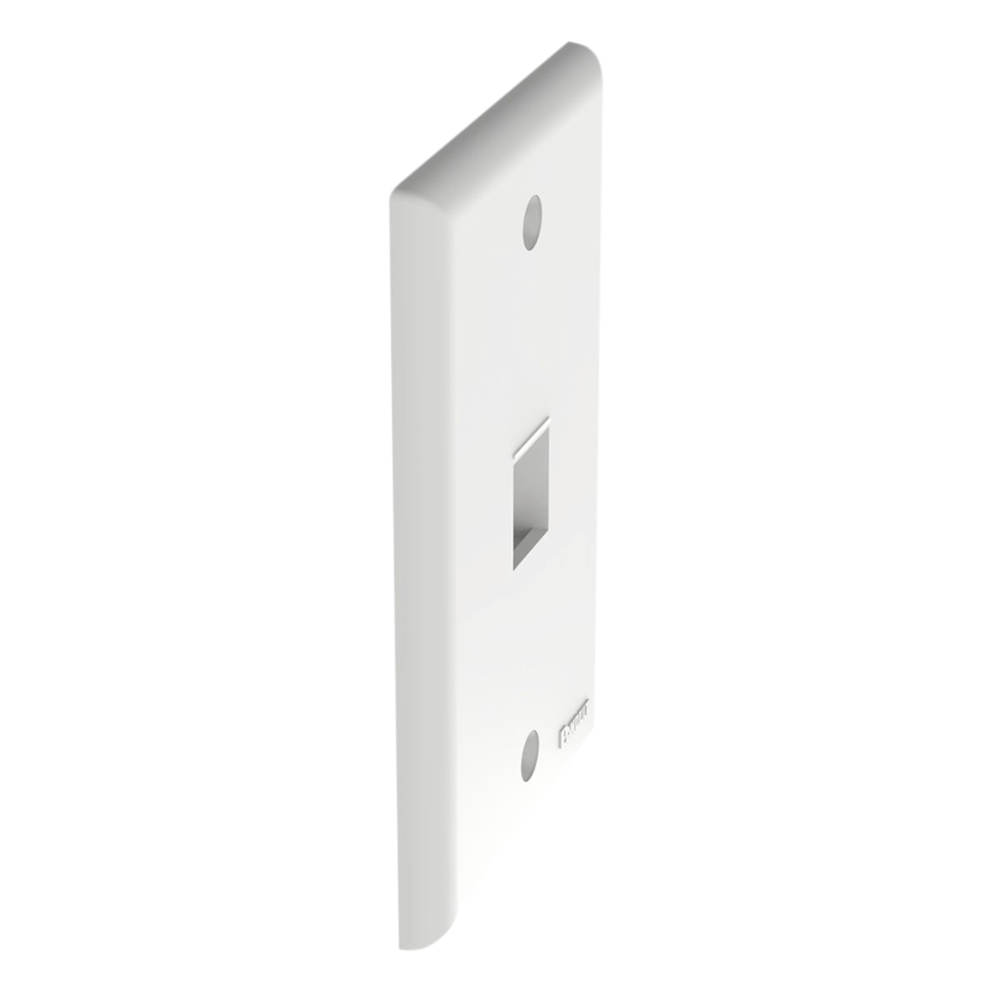 Placa de Pared Vertical, Salida Para 1 Puerto Keystone, Color Blanco