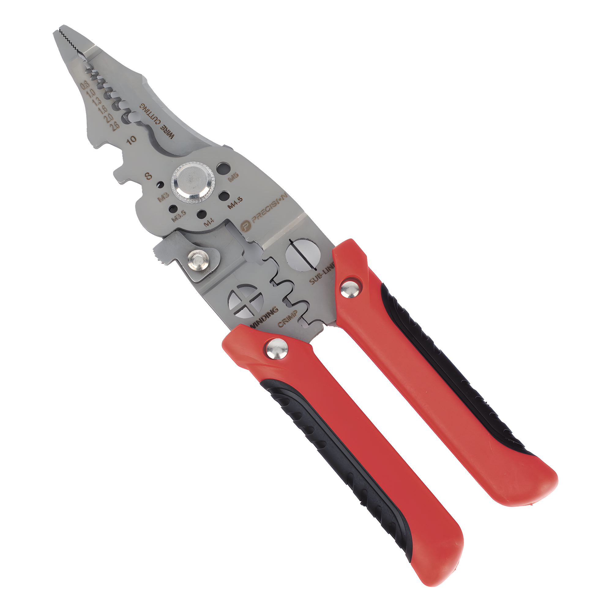 Pinza Multifuncional para Electricista / 9 Funciones / 8.5" (21.6 cm) / Acero de Alta Resistencia / Punta de Precisión — PRECISION · SKU PST-H01-013