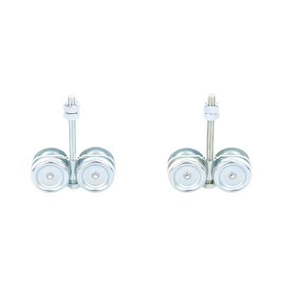  ECO KIT 4C - M / Kit de Carretillas de Cuatro Ruedas / Carga Soportada de 150 lbs / Incluye Dos Carretillas Para Puertas Colgantes 