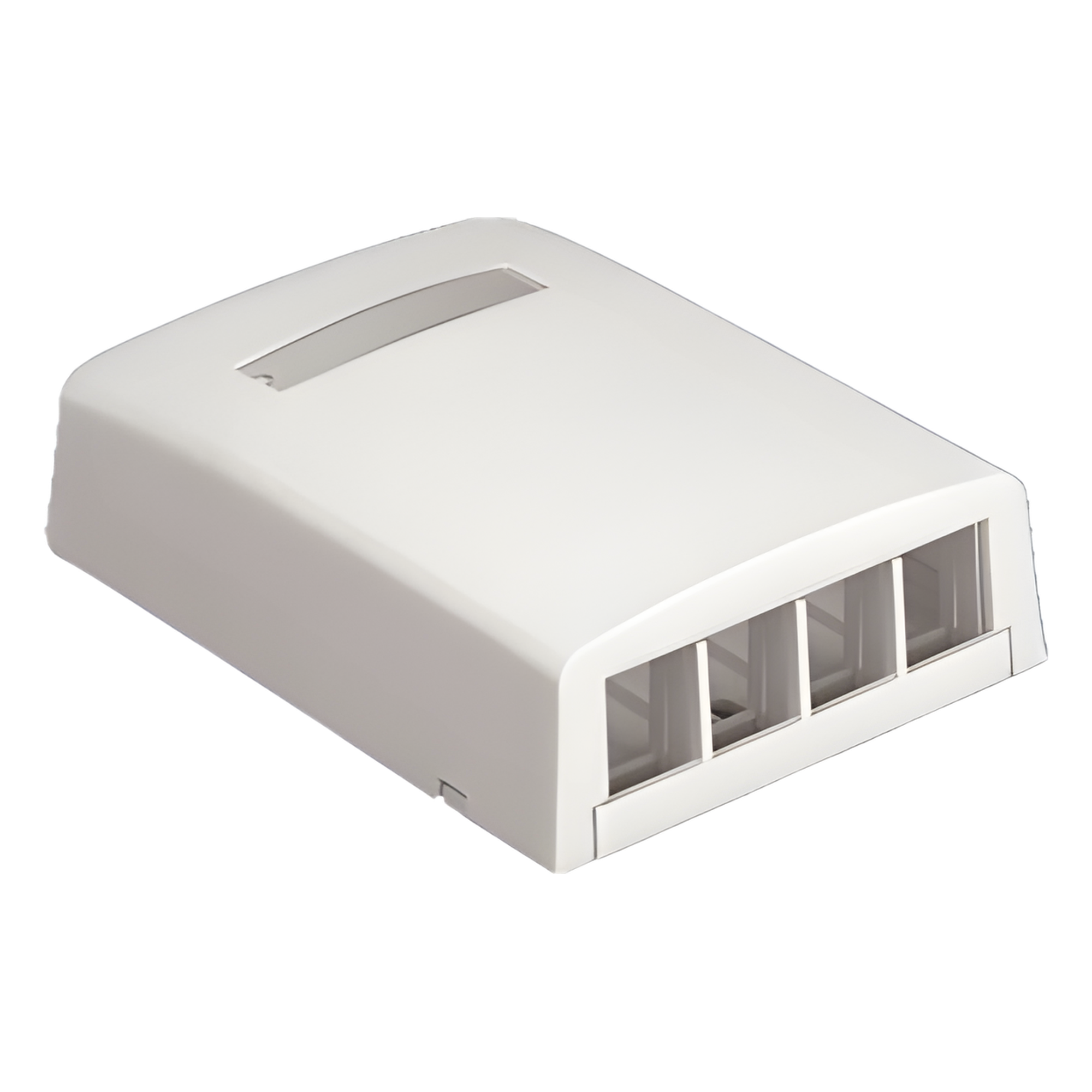 Caja de Montaje en Superficie / 4 Módulos Keystone / 82.8 x 31.2 x 83.3 mm / Blanco Mate — PANDUIT · SKU NK4BXIW-AY