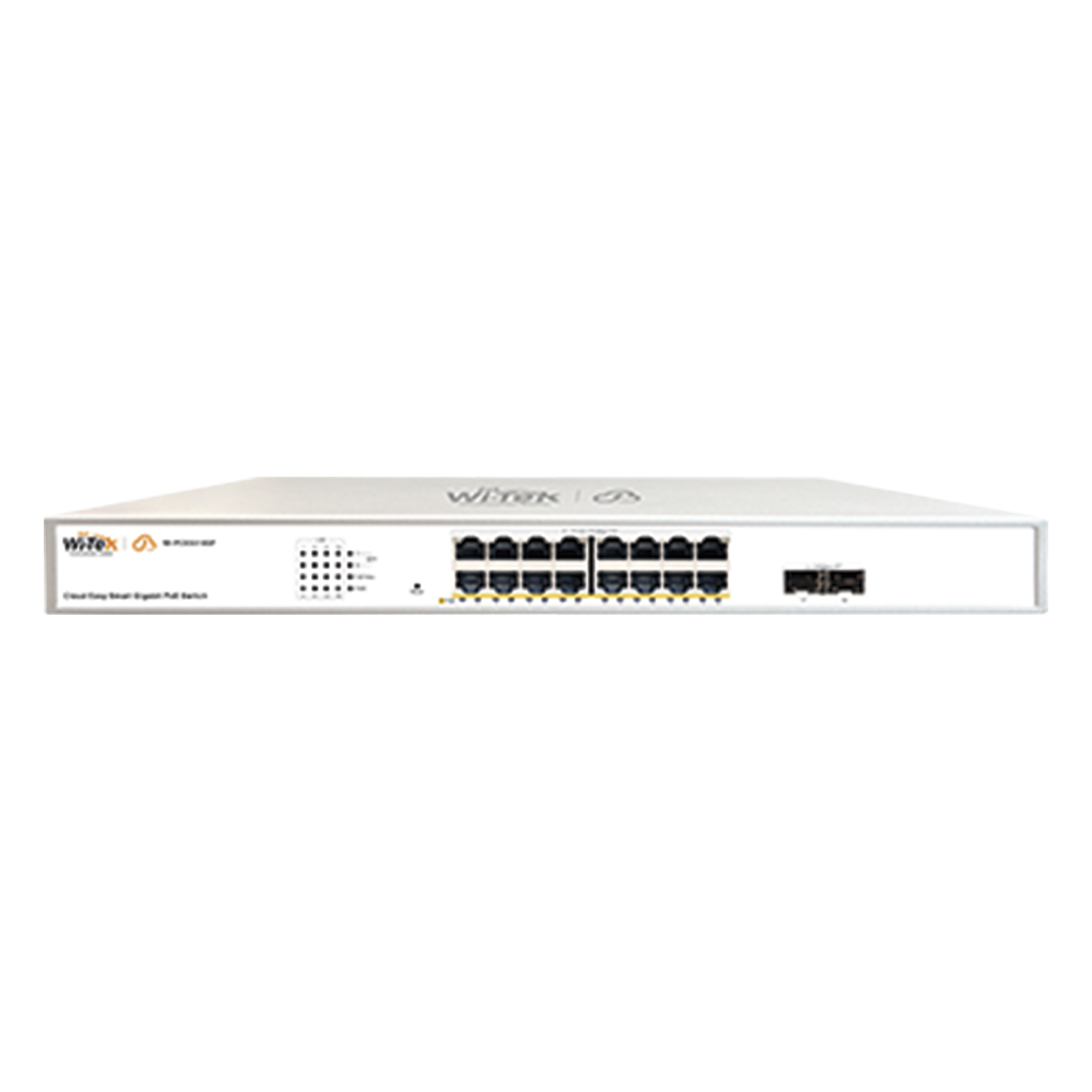 Switch Administrable PoE / 16 Puertos Gigabit PoE af/at / 2 SFP / 36 Gbps / Presupuesto PoE 240 W / Cloud Gratuito — WI-TEK · SKU WI-PCES318GF