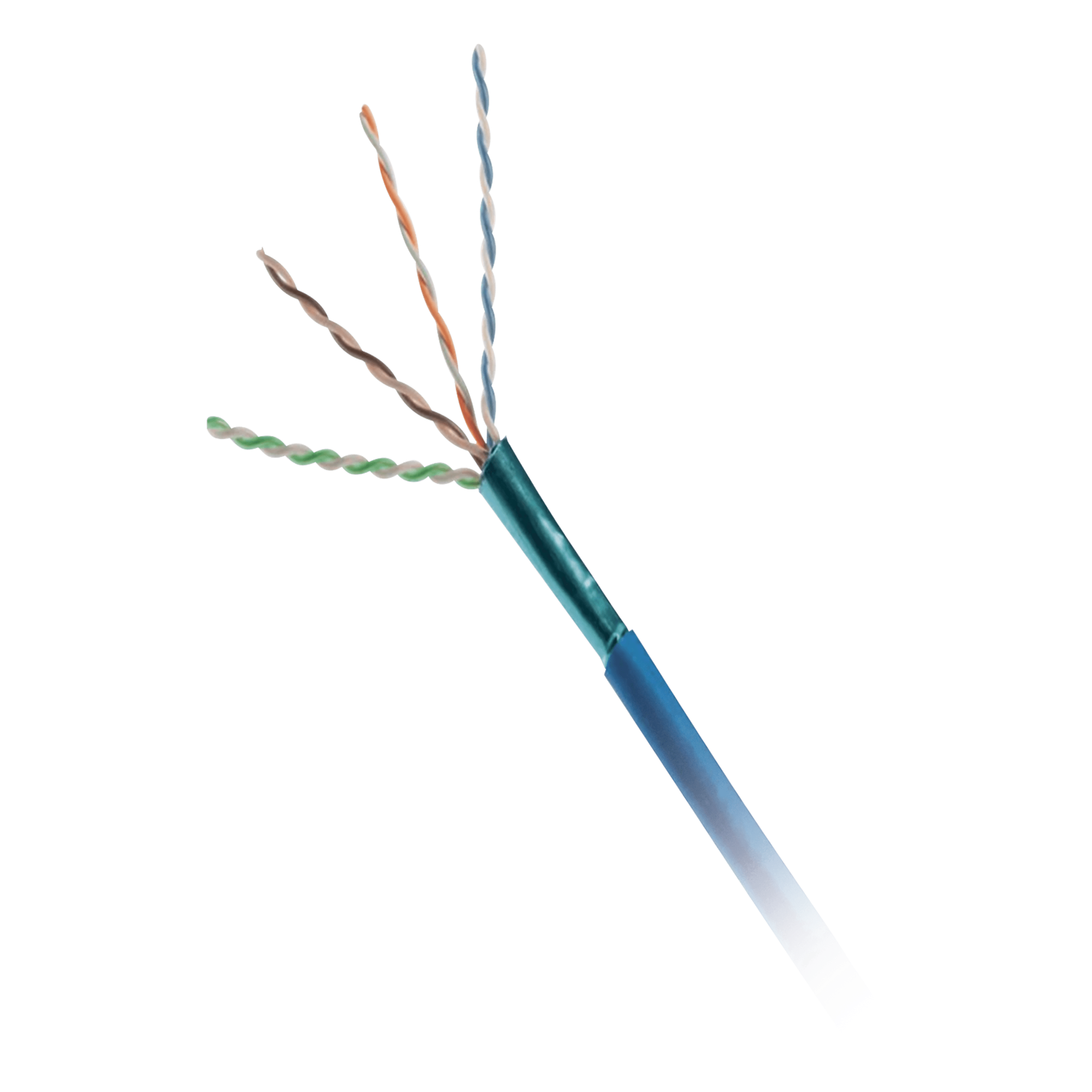 Bobina de Cable UTP de 4 Pares, Cat6A, 23 AWG, CMP (Plenum), Color Azul, 305 Metros (1000 Pies)