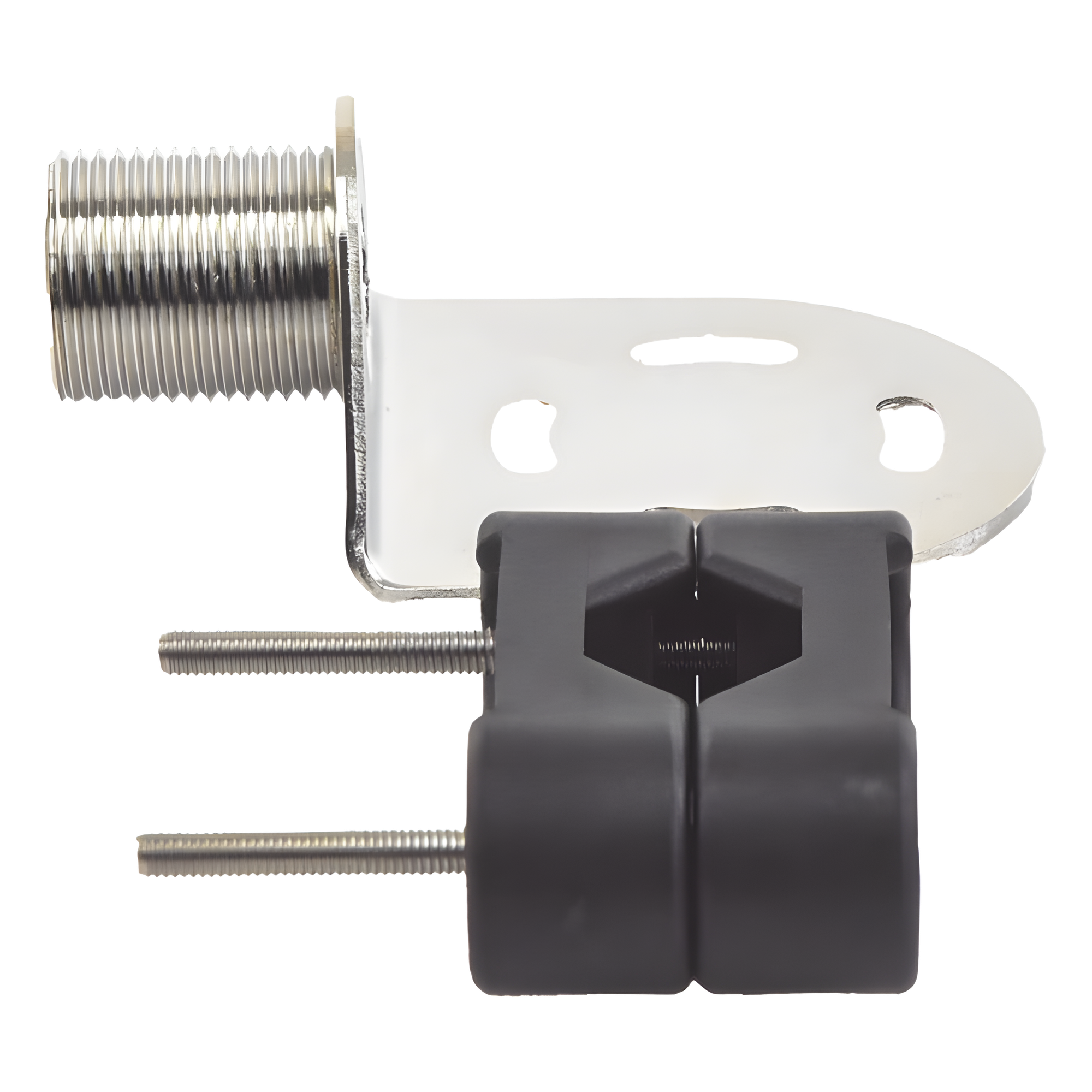 Soporte para Antenas Marinas / Adaptadores de Nylon / Rieles Cuadrados o Redondos / 22 mm, 25 mm y 32 mm / Acero Inoxidable