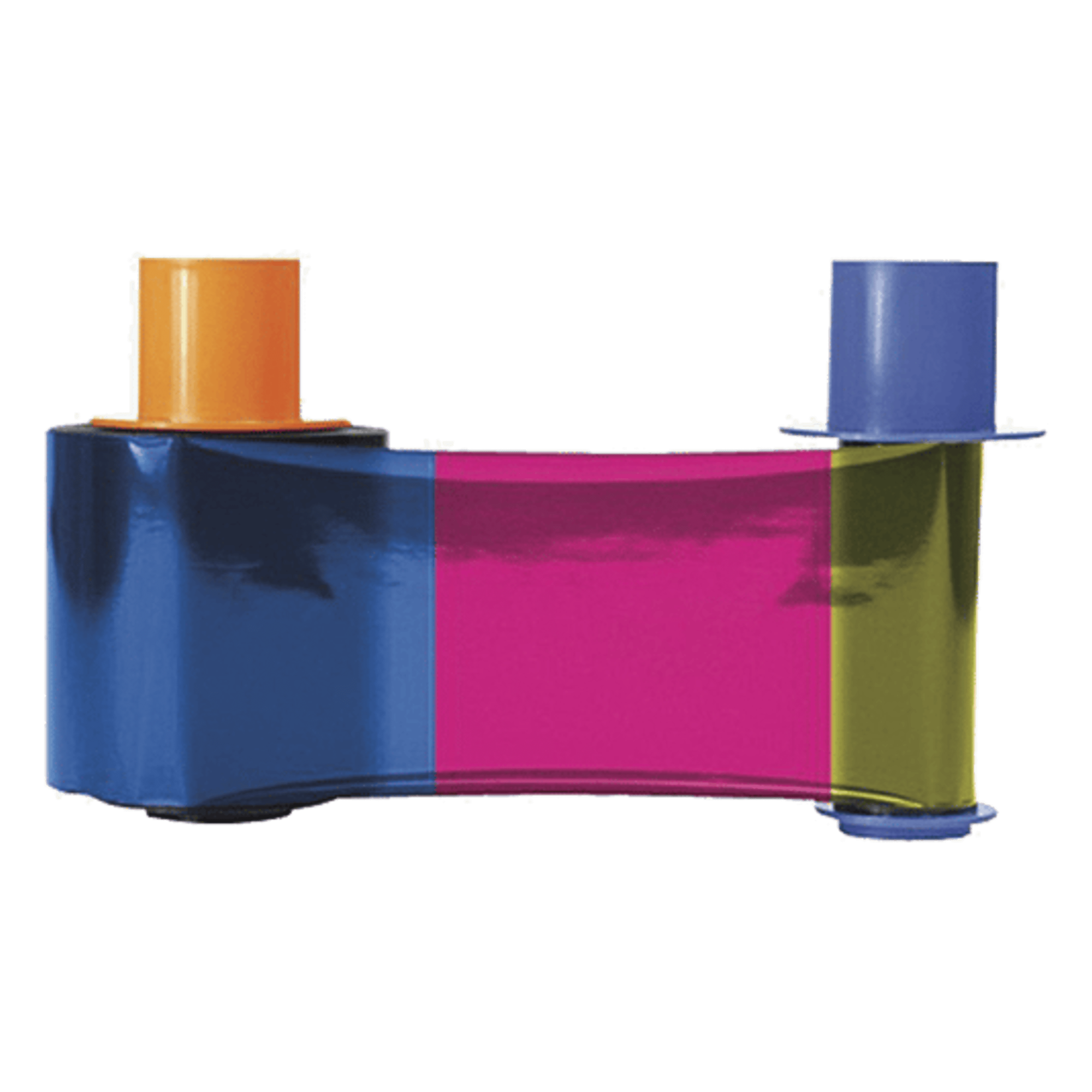 Ribbon para Impresora de Tarjetas / YMCKOK Full Color / Doble Panel Negro / 500 Impresiones / Overlay UV / Dye-Sublimation y Resin — HID · SKU 045710