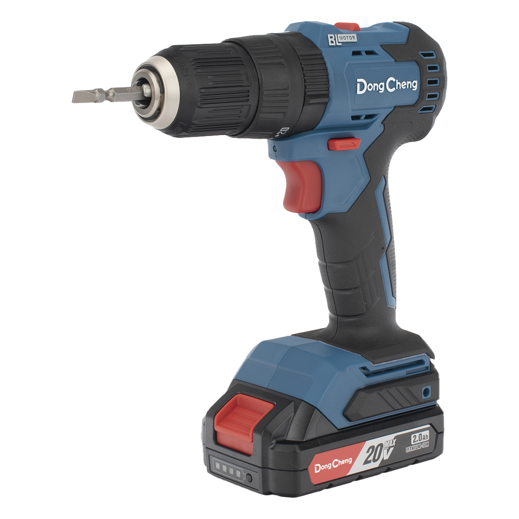 Rotomartillo Inalámbrico / 20V / Motor Brushless / 50 Nm / Broquero 1/2 in / 2 Baterías 2.0Ah / 1800 RPM / 2700 IPM / 1.28 kg — DONGCHENG · SKU DCJ-Z2050-IAM
