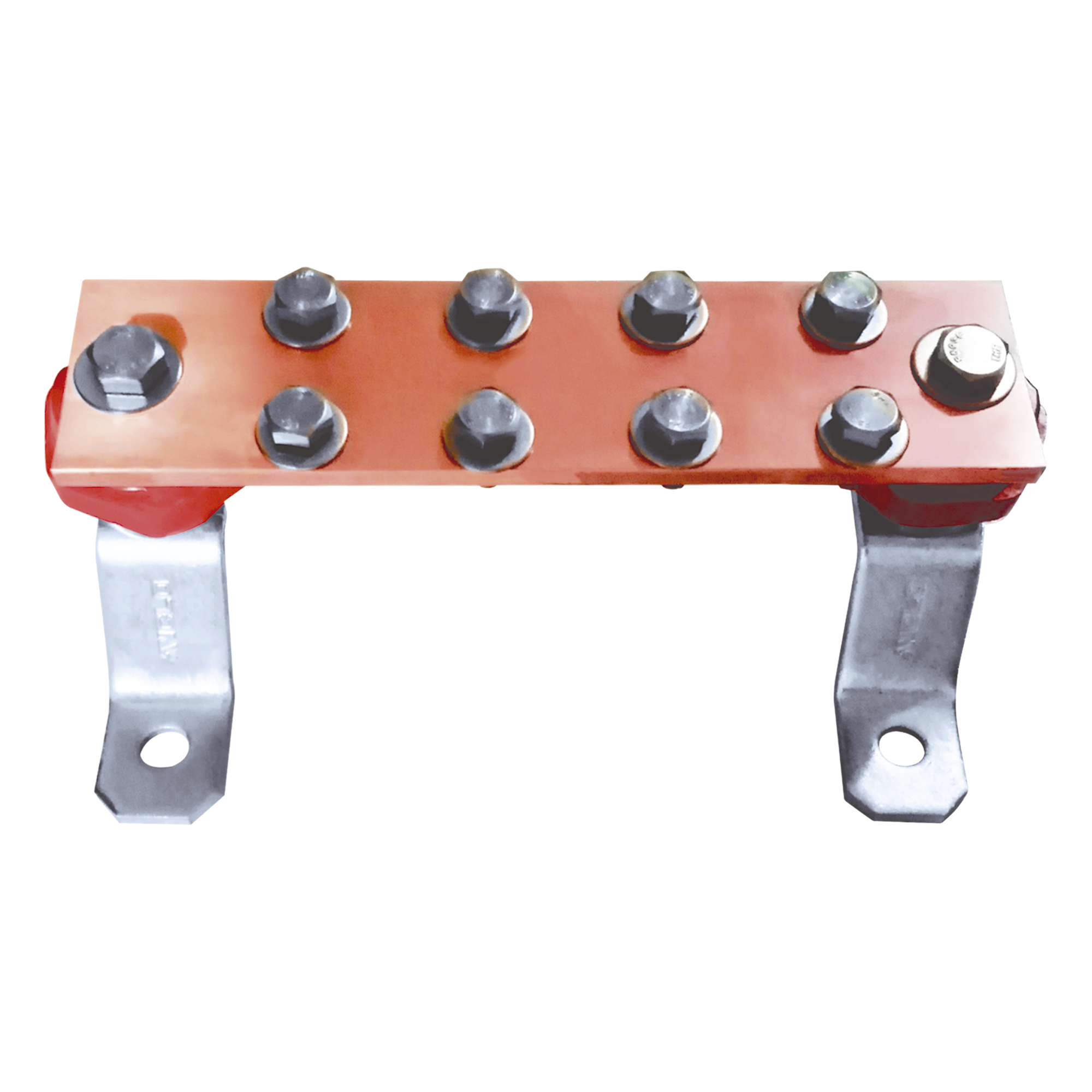 Barra Unión Muro / 1000A / Cobre 100% / Aisladores Rojos / TMGB-TGB / 3.28 ft — LINKEDPRO BY EPCOM · SKU LP-BUS-MURO