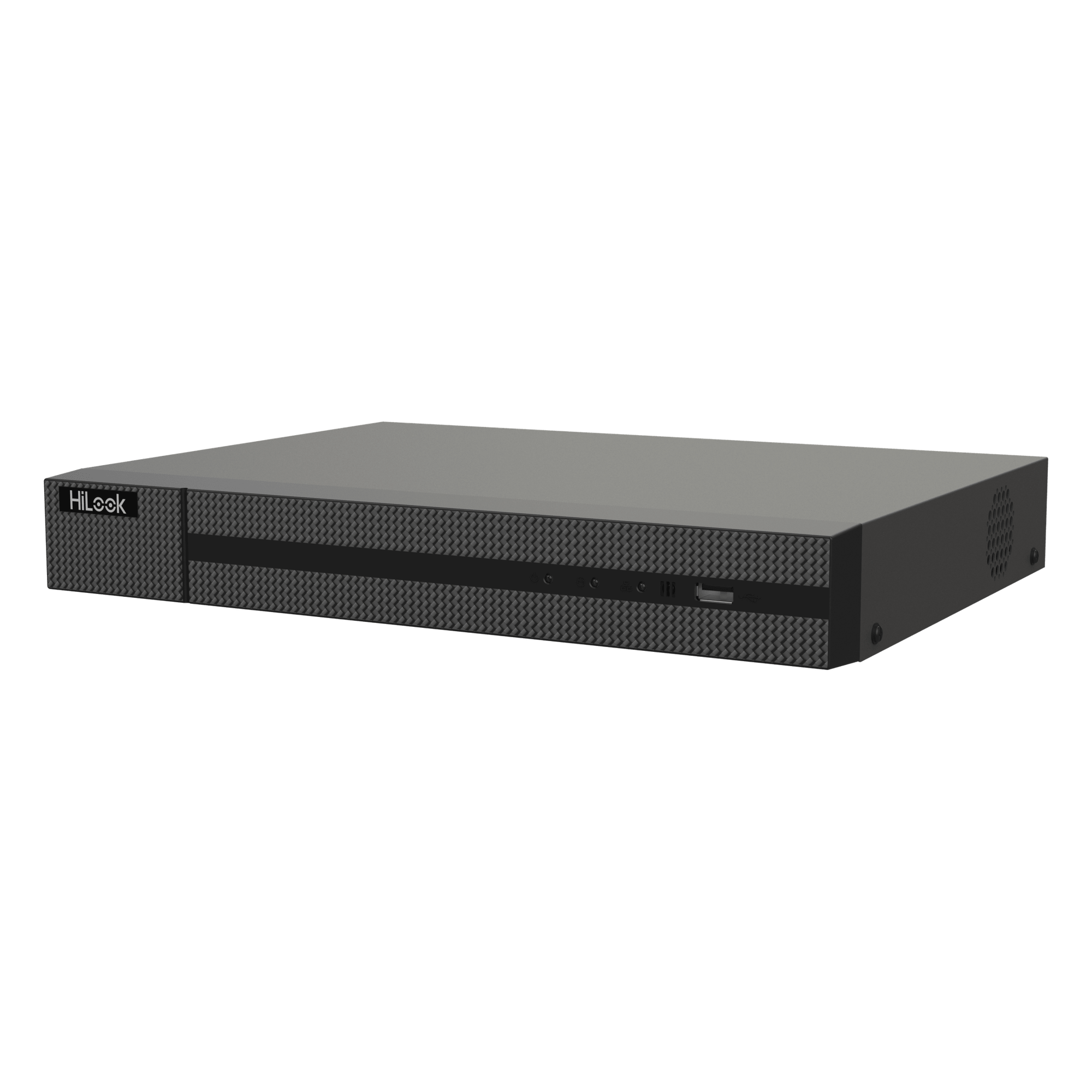 DVR Pentahíbrido / 16 Canales TurboHD + 8 Canales IP / 5 Megapixel Lite / Audio Bidireccional / H.265+ / 1 Bahía de Disco Duro / Salida Full HD — HiLook by HIKVISION · SKU DVR-216Q-M1/T
