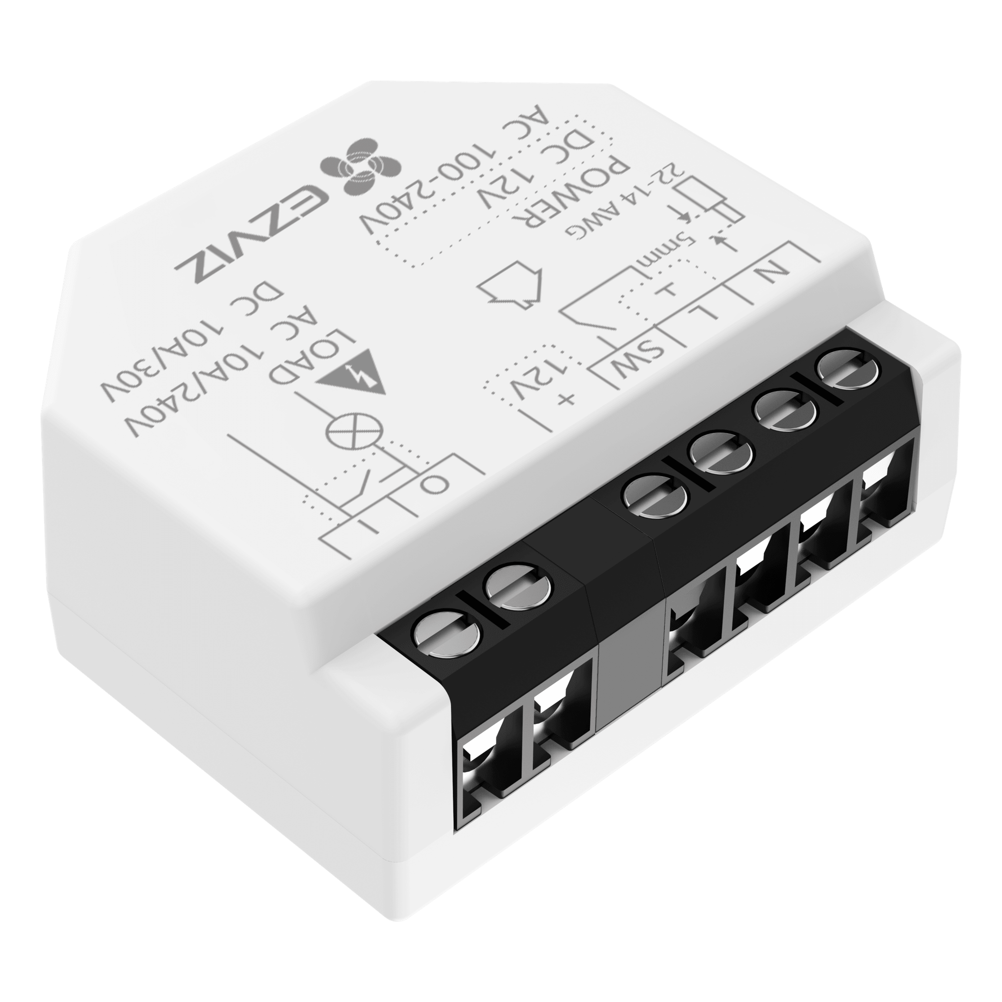 Relé Inteligente Wi-Fi / 16A 250VAC / Wi-Fi 6 y BLE / Alcance 200 m (656.2 ft) / Control por Voz / Compatible Matter — EZVIZ · SKU CS-T35WD