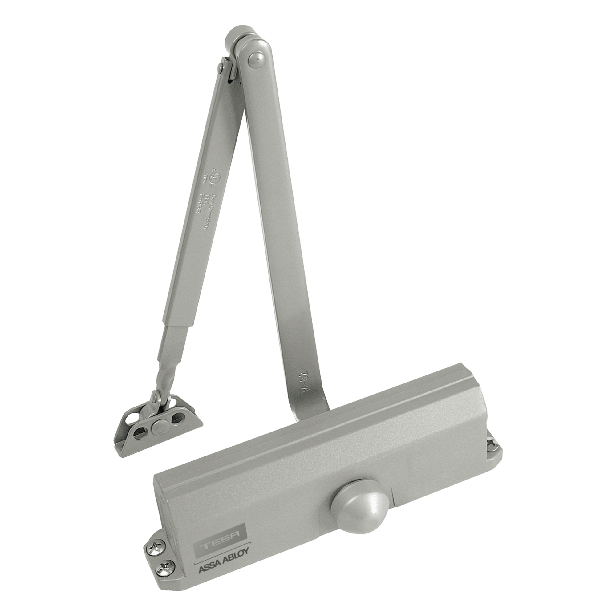 Cierrapuertas Hidráulico / Puertas 15 a 150 kg / UL Resistente al Fuego / Ajuste 90°-180° / Aleación Zinc-Aluminio / Alto Tráfico — ASSA ABLOY · SKU 84887