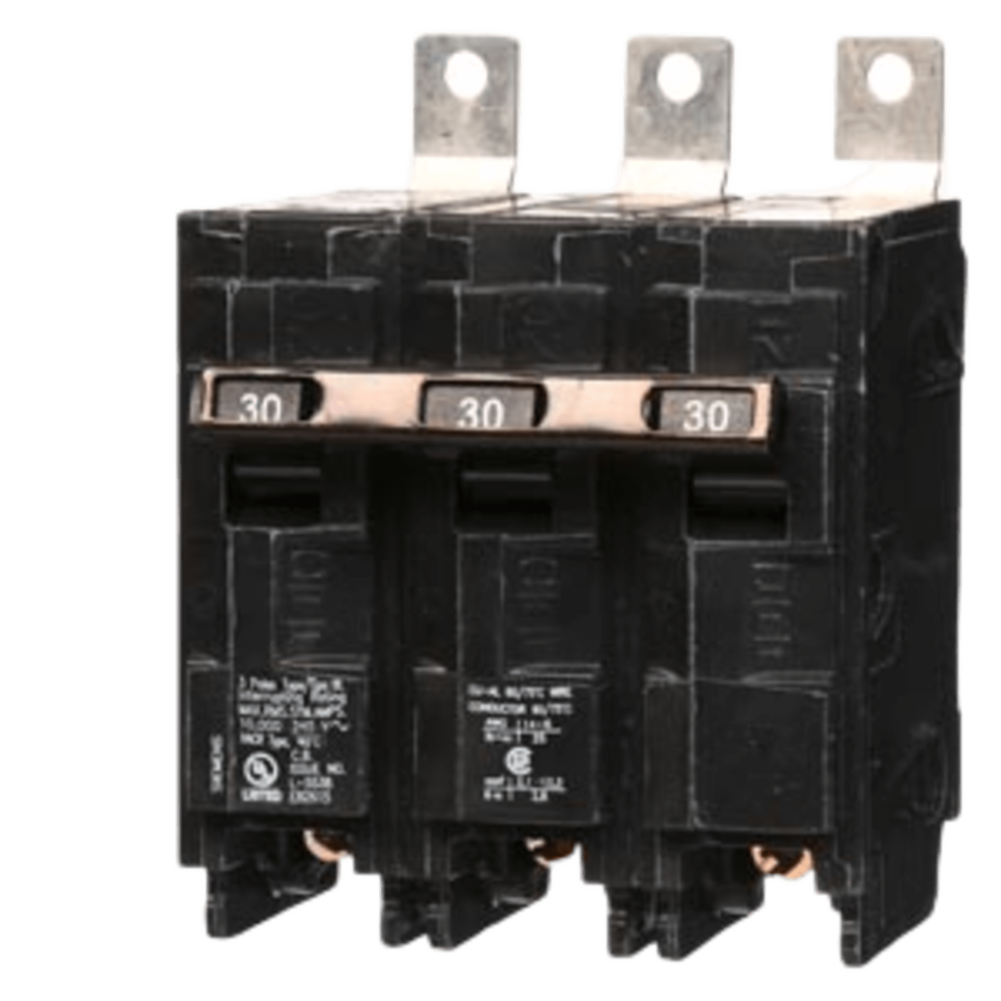 Interruptor Termomagnético / 3 Polos / 30 A / 120/240 V AC / 10 kA / Montaje en Tablero — SIEMENS · SKU B330