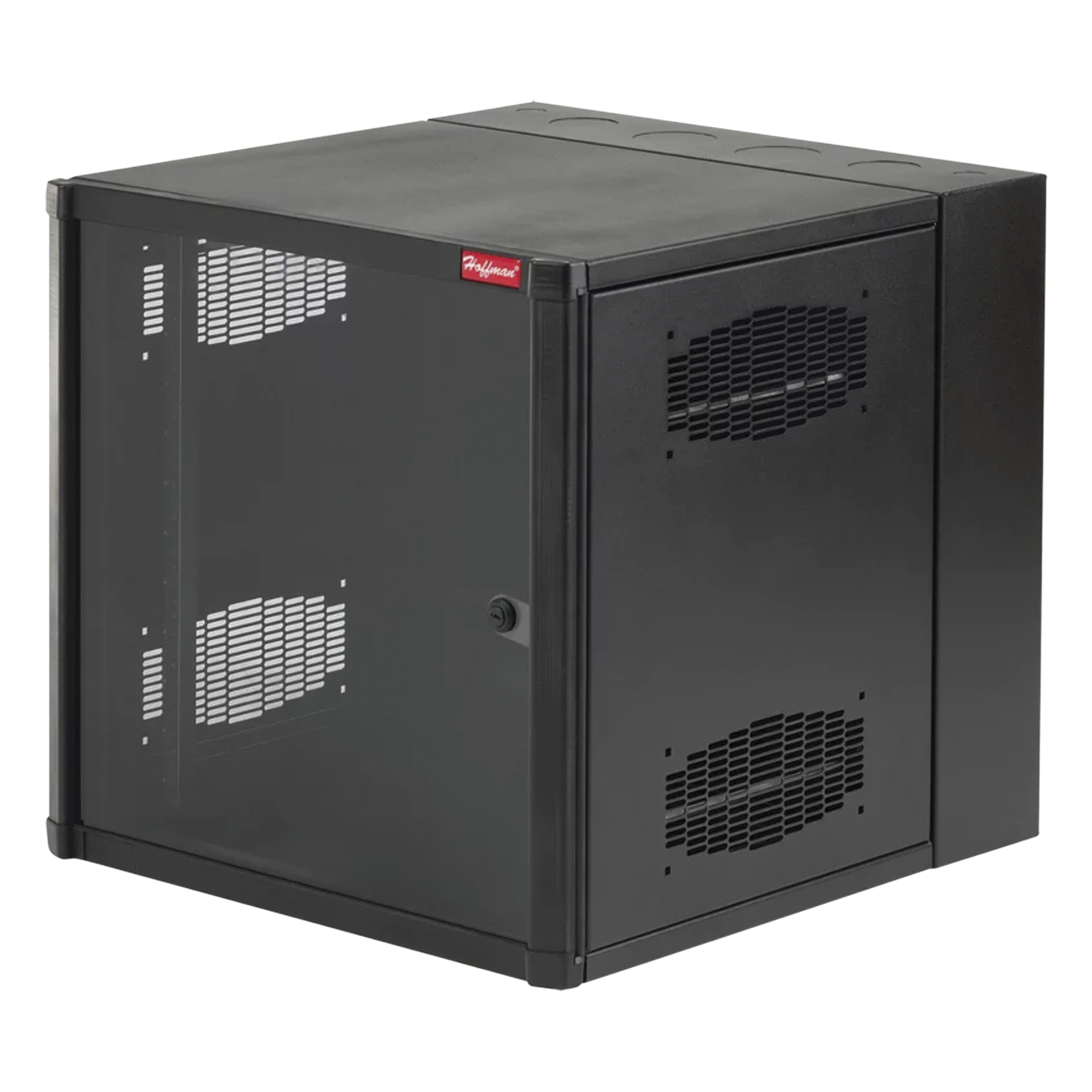 Gabinete de Pared 19 UR / 23.6in Ancho / 30in Profundidad / Ventana de Seguridad / Rieles Roscados #10-32 / Montaje sin Herramientas — HOFFMAN · SKU EWMW362430
