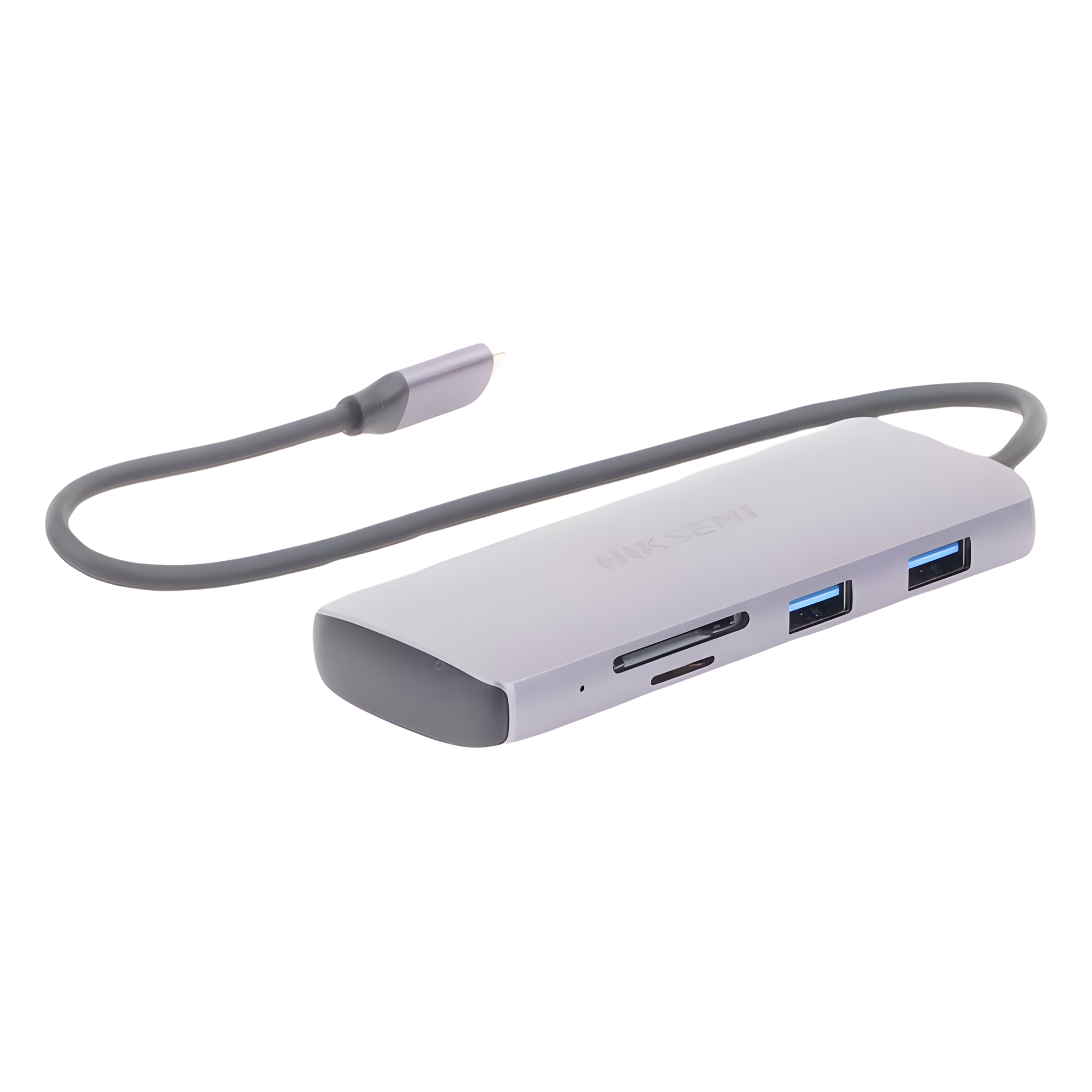 Hub USB-C 8 en 1 / HDMI 4K@30Hz / 3x USB 3.0 5 Gbps / Lector SD + Micro SD / PD 100W / Aluminio 112 mm (4.4 in)