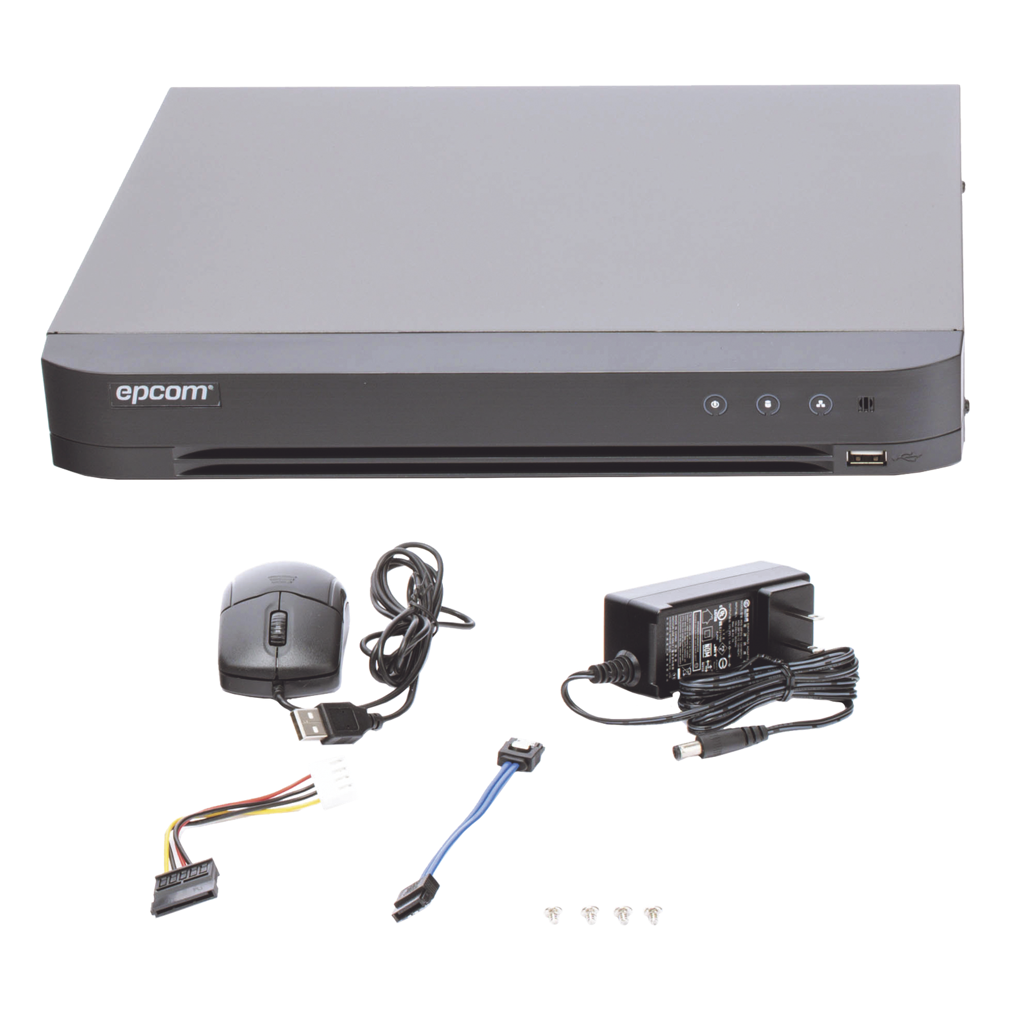 DVR TurboHD / 4 Canales + 2 IP / 5 Megapixel Lite / AcuSense / Audio por Coaxitron / 1 Bahía HDD 10 TB / Salida Full HD