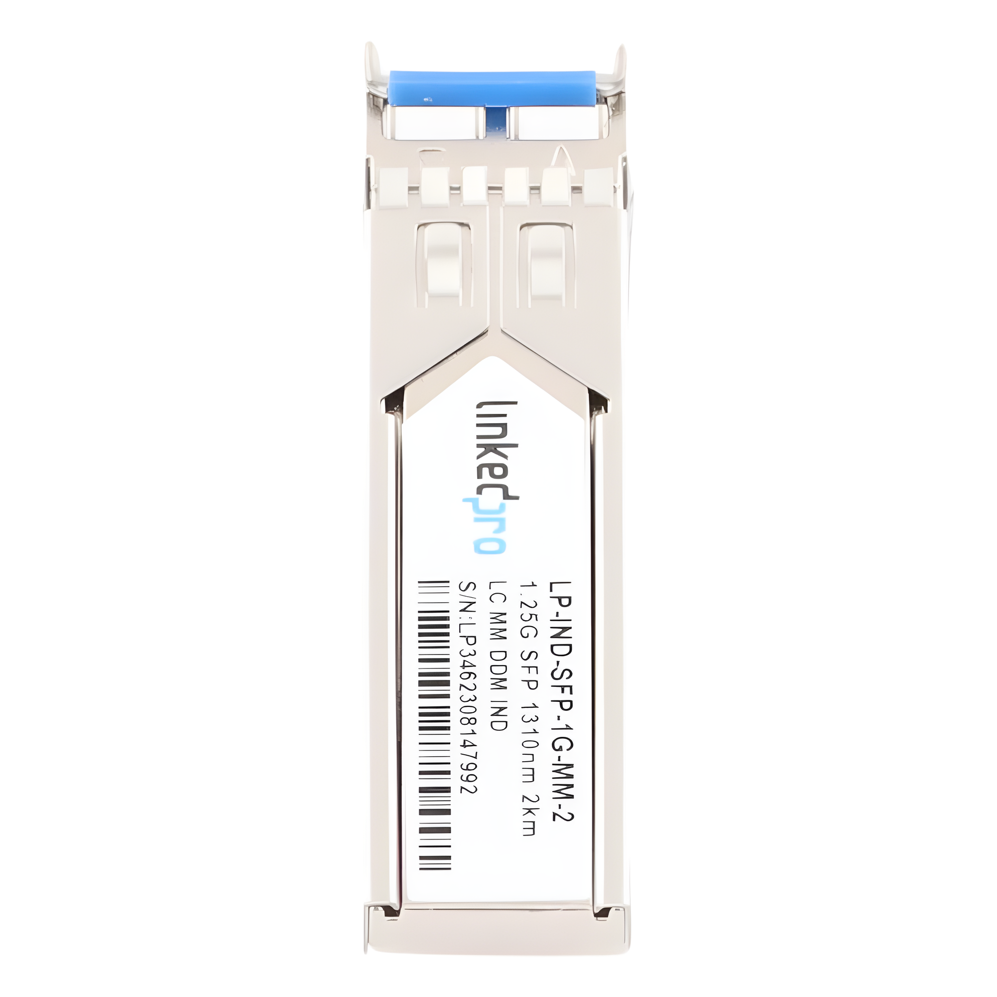 Transceptor SFP Industrial / Multimodo 1310 nm / 1.25 Gbps / 1000BASE-SX / LC/UPC Dúplex / DDM / Alcance 2 km (1.2 mi)