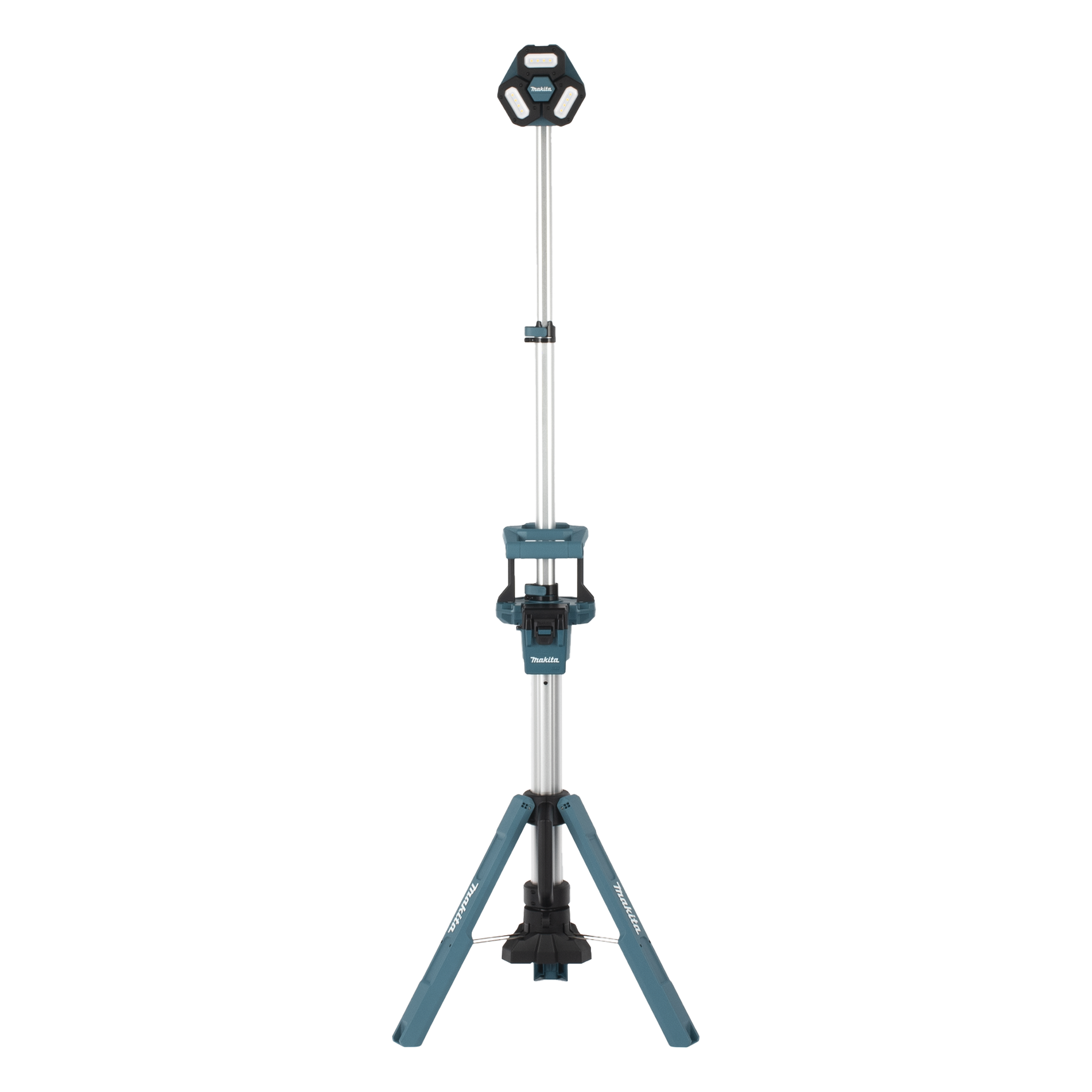 Lámpara de Torre Inalámbrica / 3000 Lúmenes / 3 Cabezales Multidireccionales / Altura 2.2 m (7.2 ft) / IP55 / Batería 18V — MAKITA · SKU DML-814