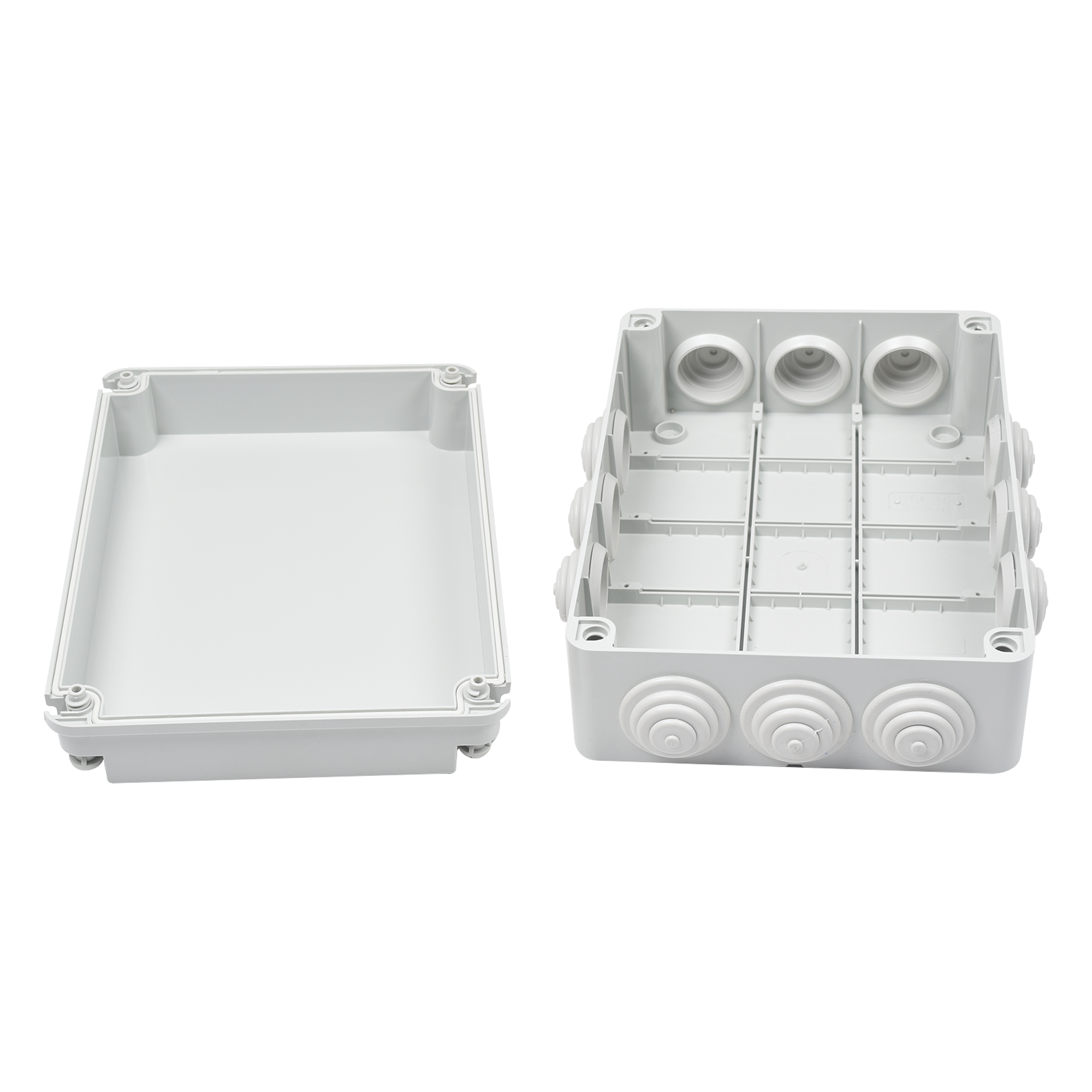Caja Estanca de Derivación / PVC Autoextinguible Libre de Halógenos / 12 Entradas / IP55 / IK08 / 300x220x120 mm / -24°C a 60°C