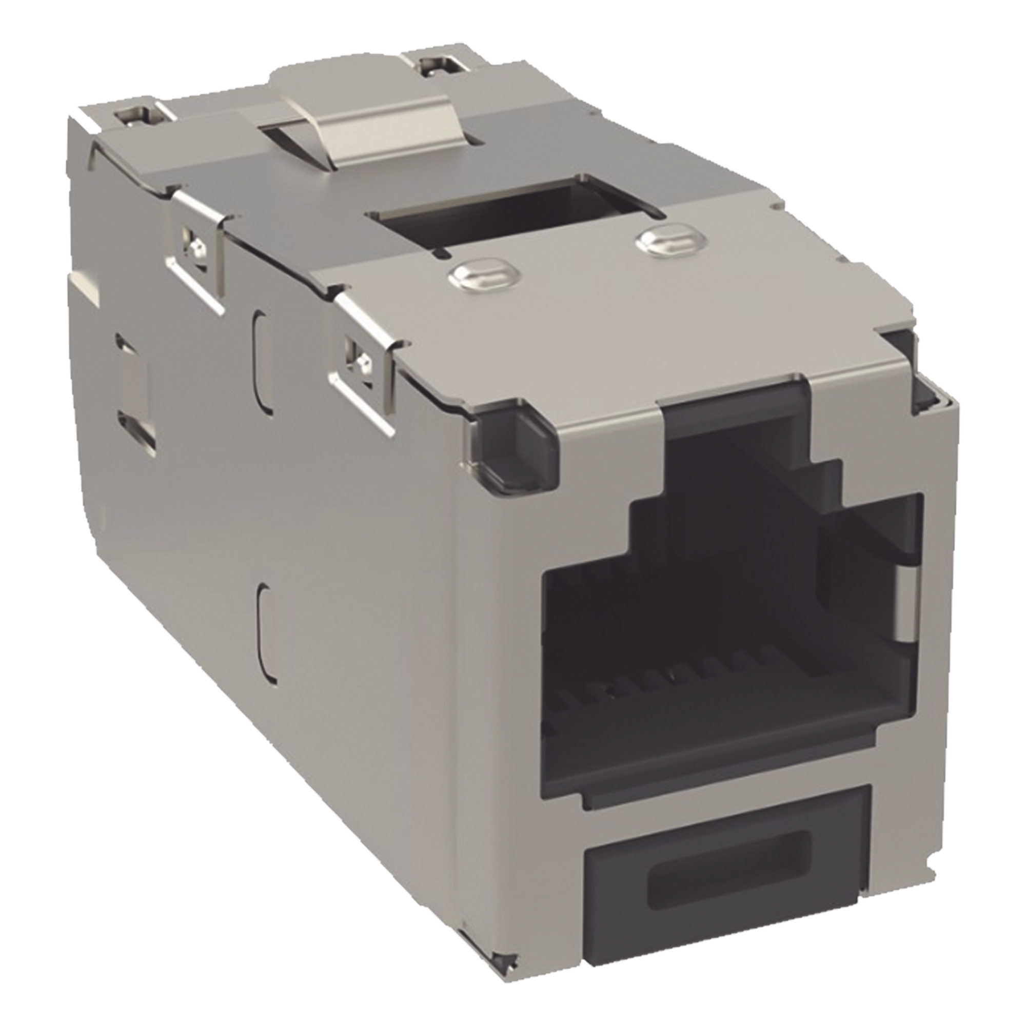 Módulo Jack RJ45 Blindado / Categoría 6 / Mini-Com TG / 10GBase-T / Sin Herramienta de Impacto / 22-26 AWG / -10°C a 65°C — PANDUIT · SKU CJS688TGY