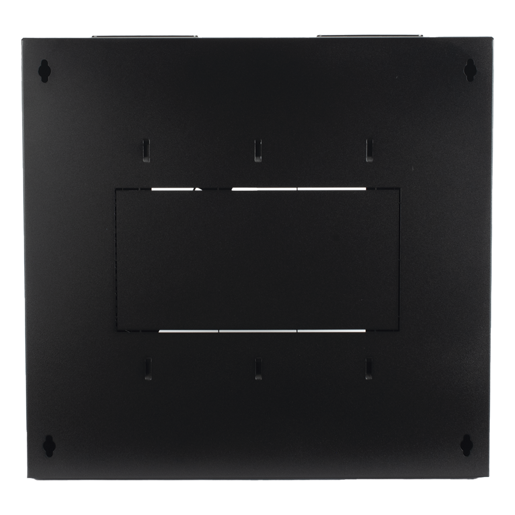 Gabinete de Pared Abatible / Rack 19" 12U / Ventana Cristal Templado / Apertura 120° / Laterales Removibles