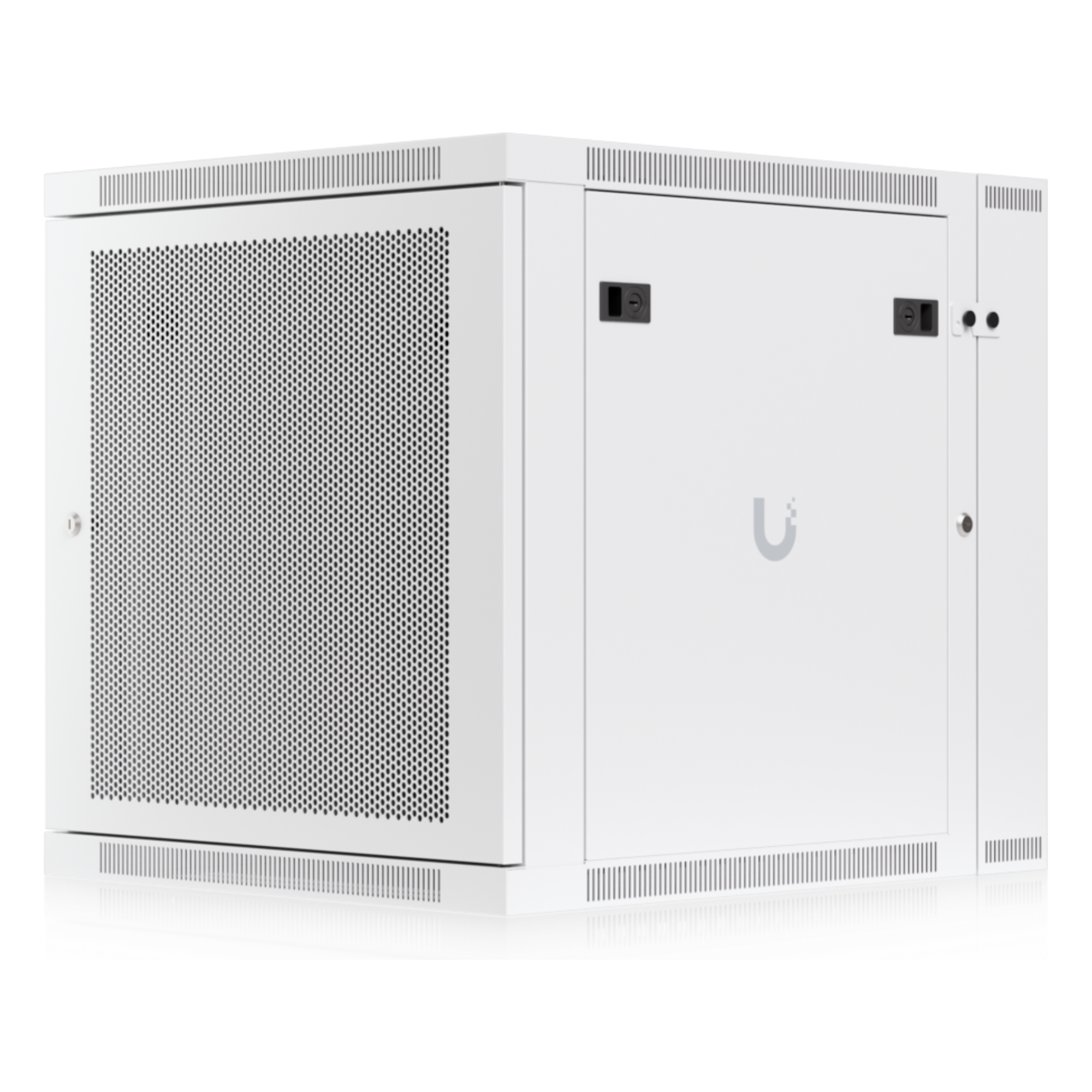Gabinete Rack 12U / Montaje Pared / Puerta Trasera Abatible / Profundidad Ajustable 434-559 mm / Acero SPCC / 600 x 703 mm (23.6 x 27.6')