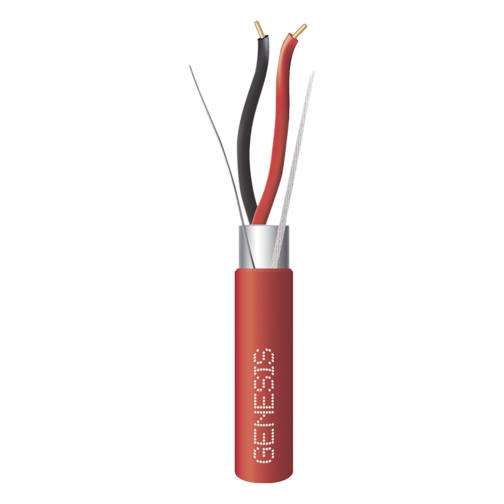 Cable de Alarma / 2x18 AWG / Blindado / FPLR Riser / 152 m (500 ft) / Rojo / -20°C a 75°C — GENESIS · SKU 4402-5504