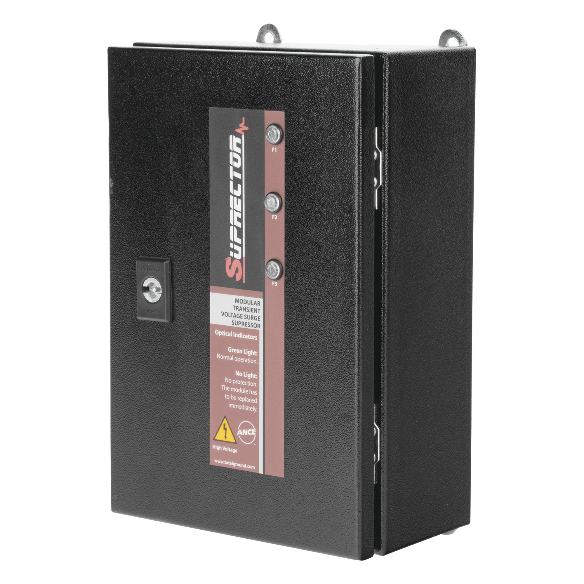 Supresor de Picos Clase C / 3 Fases / 127/220 Vca / 200 kA / Gabinete Industrial