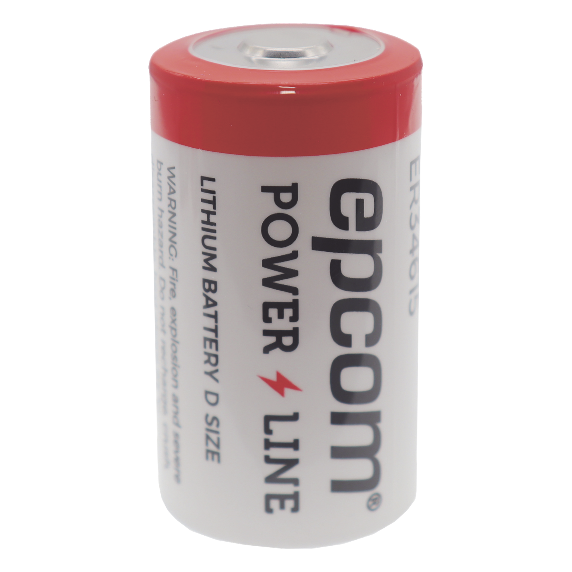 Batería de Litio / Formato D / 19 Ah / 3.6 V / Li-SOCl2 / No Recargable / -60°C a +85°C / Electrolito Antiinflamable — EPCOM POWERLINE · SKU ER-34615