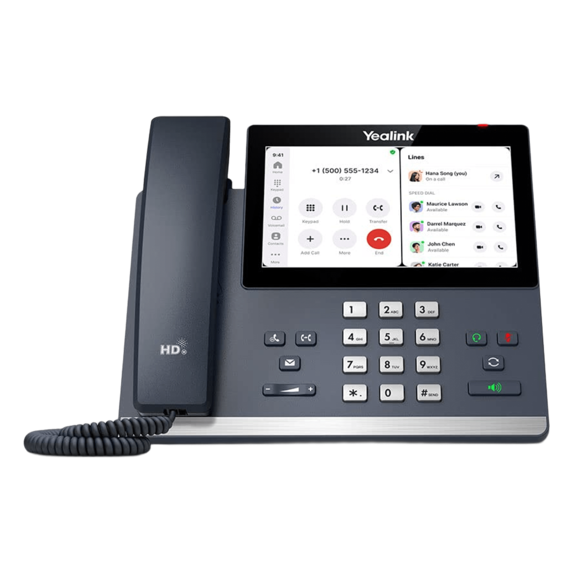 Teléfono IP Empresarial / Pantalla Táctil 7" 1024x600 / Audio HD con Cancelación de Ruido / Wi-Fi Dual Band 433 Mbps / Bluetooth 5.2 / PoE Gigabit / Android 13 Optimizado para Zoom — YEALINK · SKU MP56-E2-ZOOM
