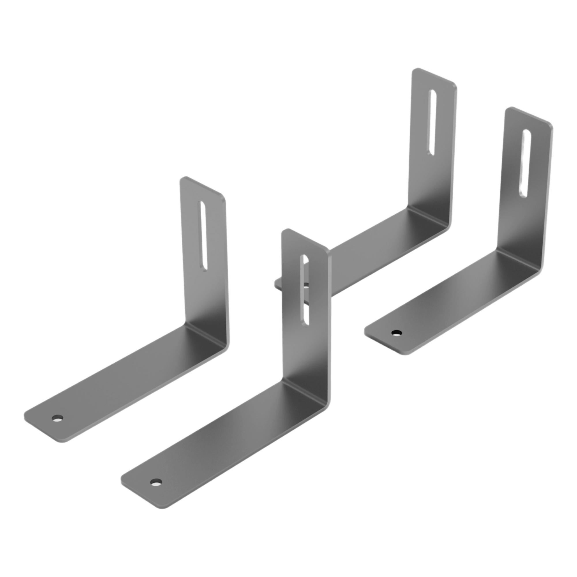 Bracket para Barra LED Direccional / Montaje en Estribo / Compatible ED3760BWRW y ED3772BWRW / Vehículos Silverado — ECCO · SKU RNRBKT-SILV