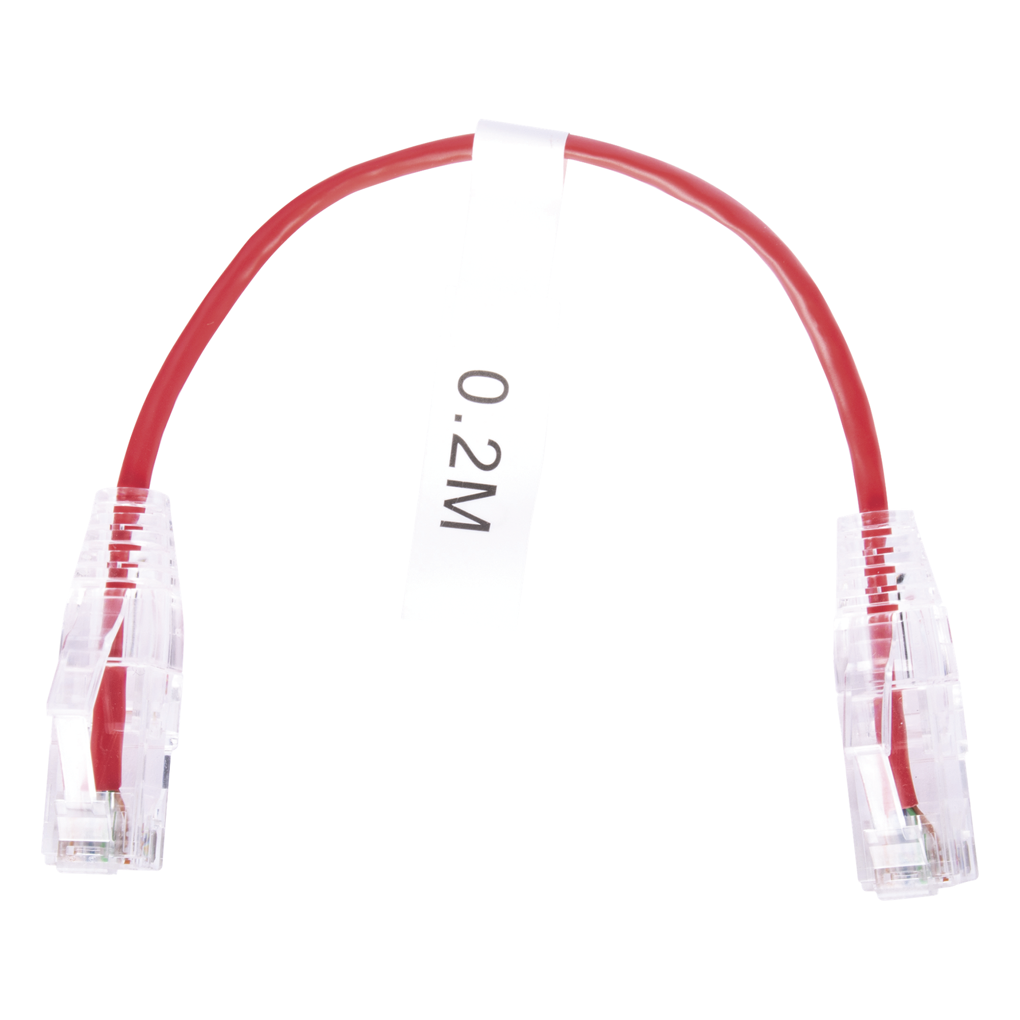 Cable de Parcheo Slim UTP Cat6 / 20 cm (0.66 ft) / 28 AWG / Rojo / 100 Ohm — LINKEDPRO BY EPCOM · SKU LP-UT6-020-RD28