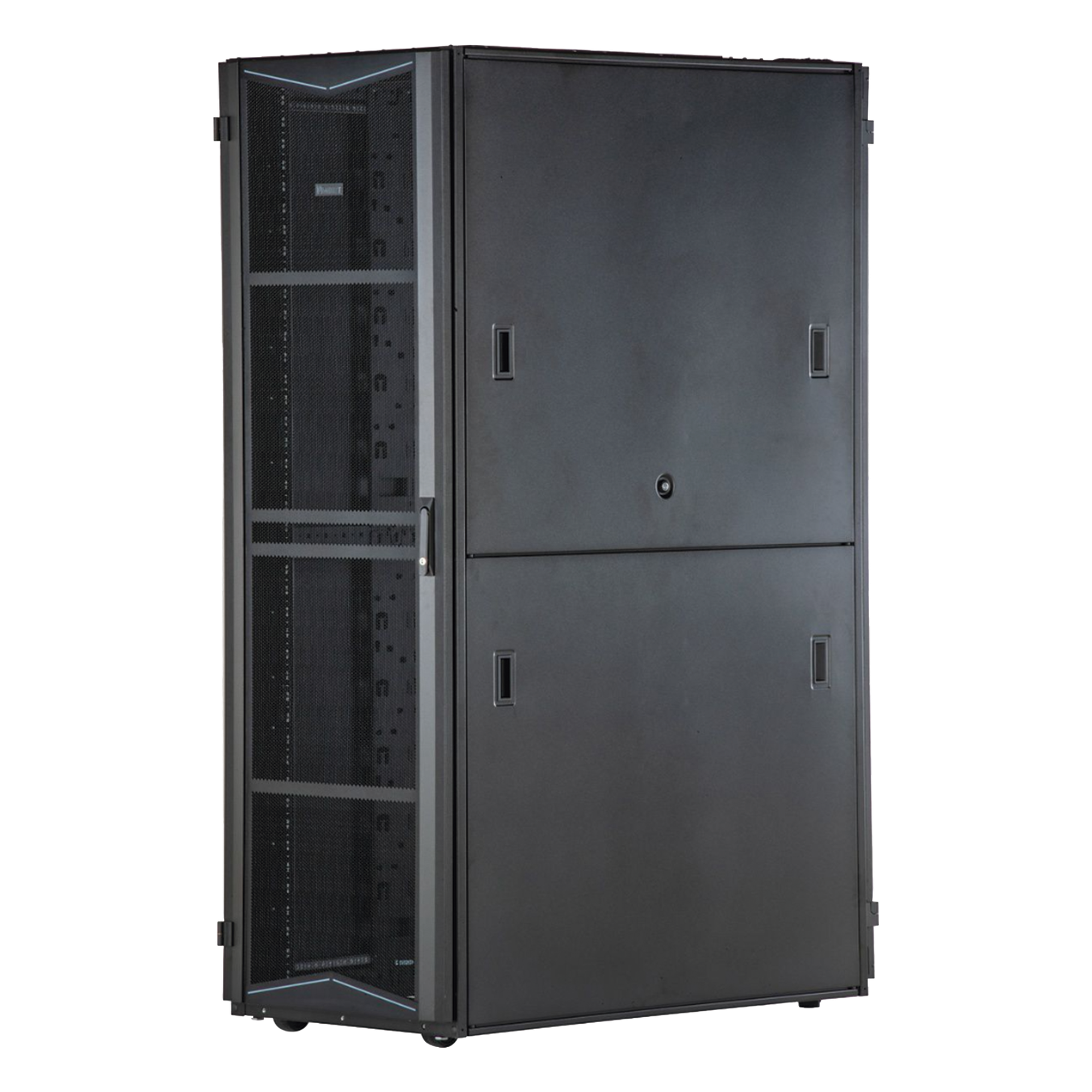 Gabinete para Centros de Datos / 45 UR / 600 mm (1.97 ft) Ancho / 1070 mm (3.51 ft) Profundidad / Acero / Negro — PANDUIT · SKU XG64512BS0001