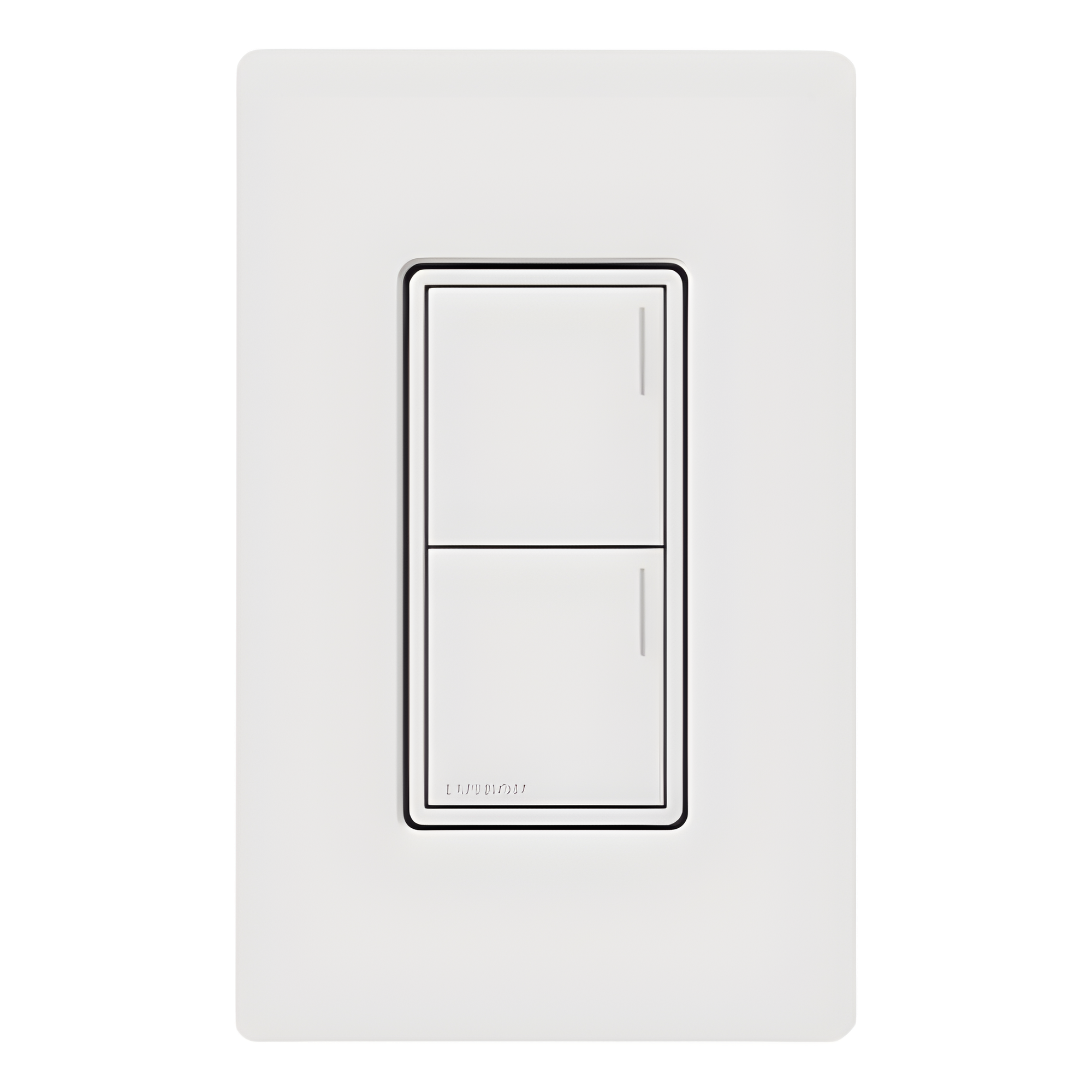 Teclado de Escenas / 2 Botones Programables / Barra Luminosa Localizadora / Control de Luces, Cortinas y Audio / Acabado Nieve Satinado — LUTRON RADIORA 3 · SKU RRSTW2BSW