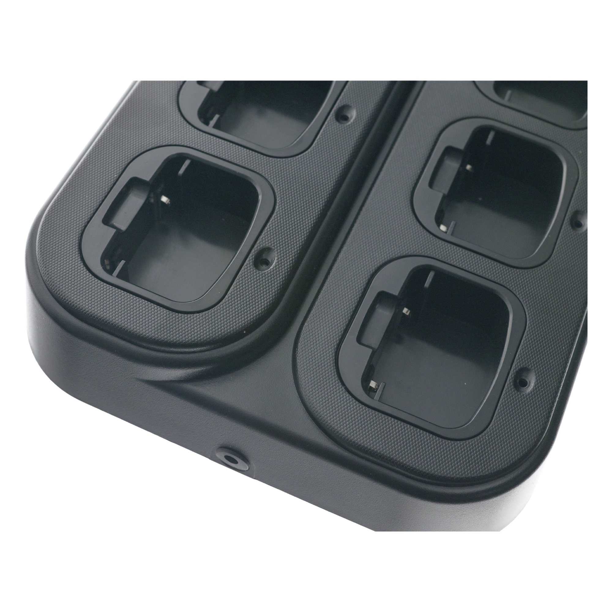 Cargador Múltiple / 6 Espacios / 110-220 VCA a 12 VCD / 0°C a 45°C / 0-95% RH