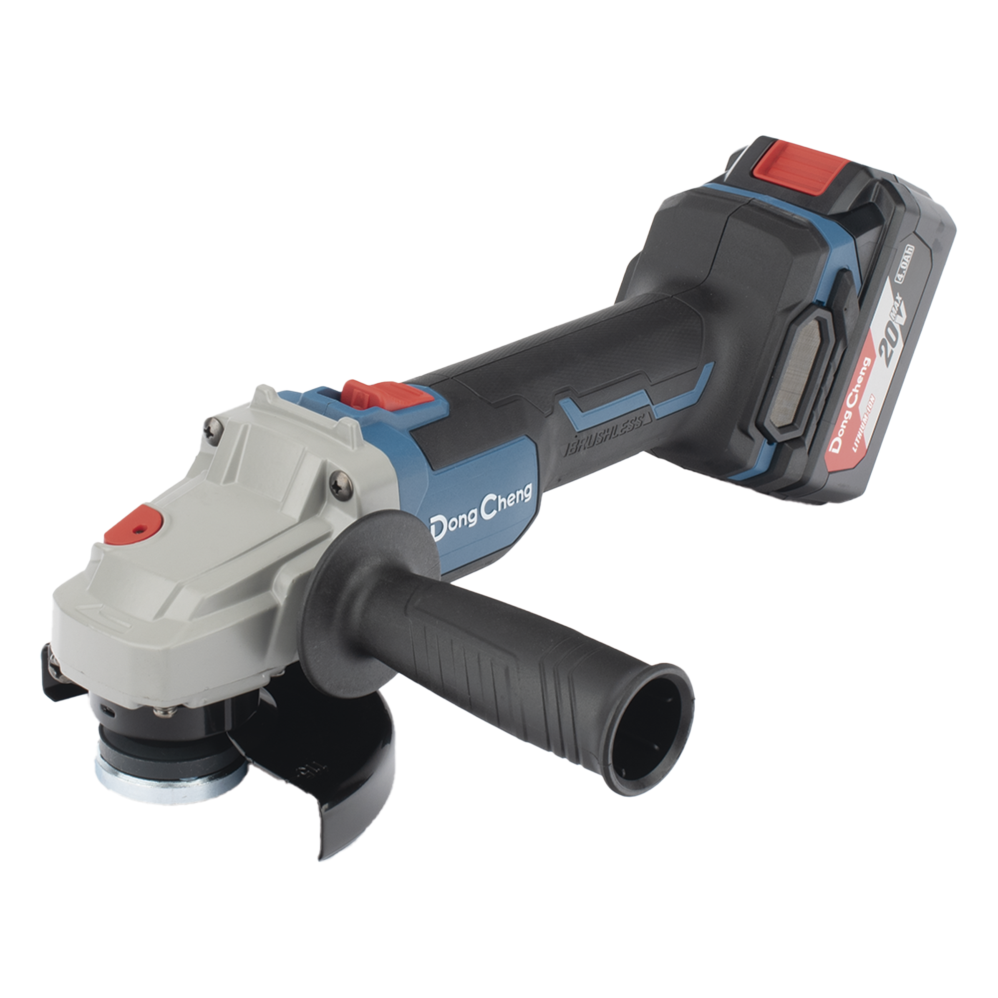 Amoladora Angular de 20Vcc, Disco de 4-1/2 in, Incluye 2 Baterías de 4.0Ah, Cargador y Estuche