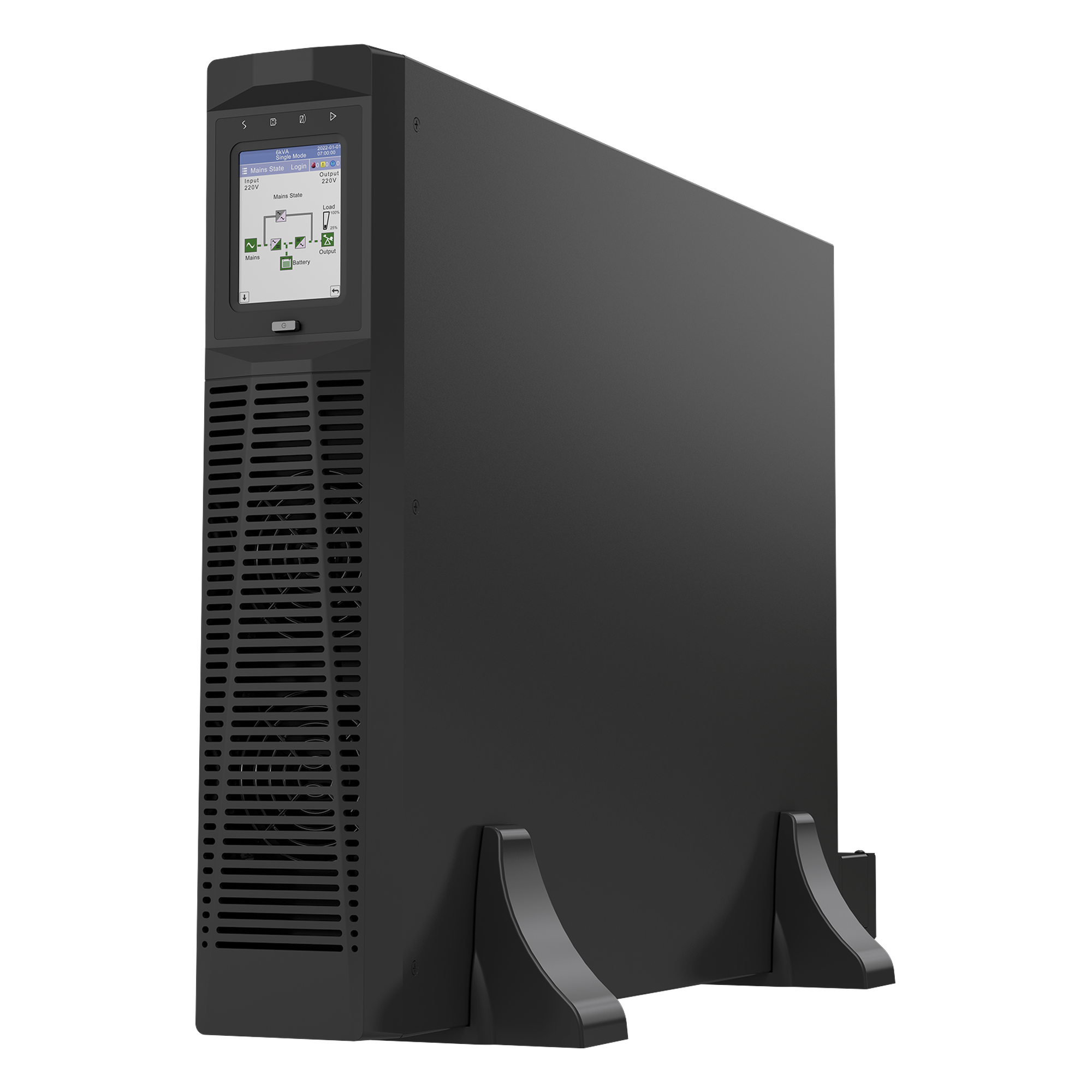 UPS On-Line Doble Conversión / 6 kVA / 5.4 kW / Rack-Torre 2U / Entrada-Salida 220 VCA Fase Única / Eficiencia hasta 98% Modo Eco — LINKEDPRO BY EPCOM · SKU LP6KRT220