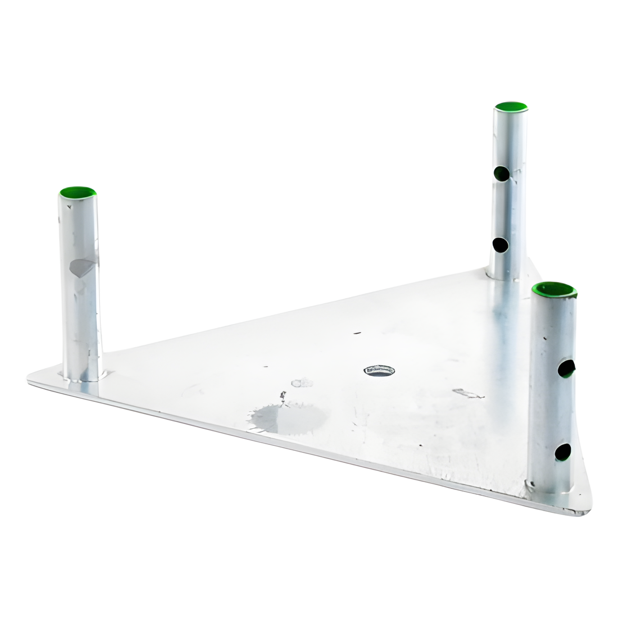 Base para Torre / Placa de Acero 1/4' / Niple 3/4' Galvanizado / Hot Dip / 4.3 kg / Compatible STZ35G