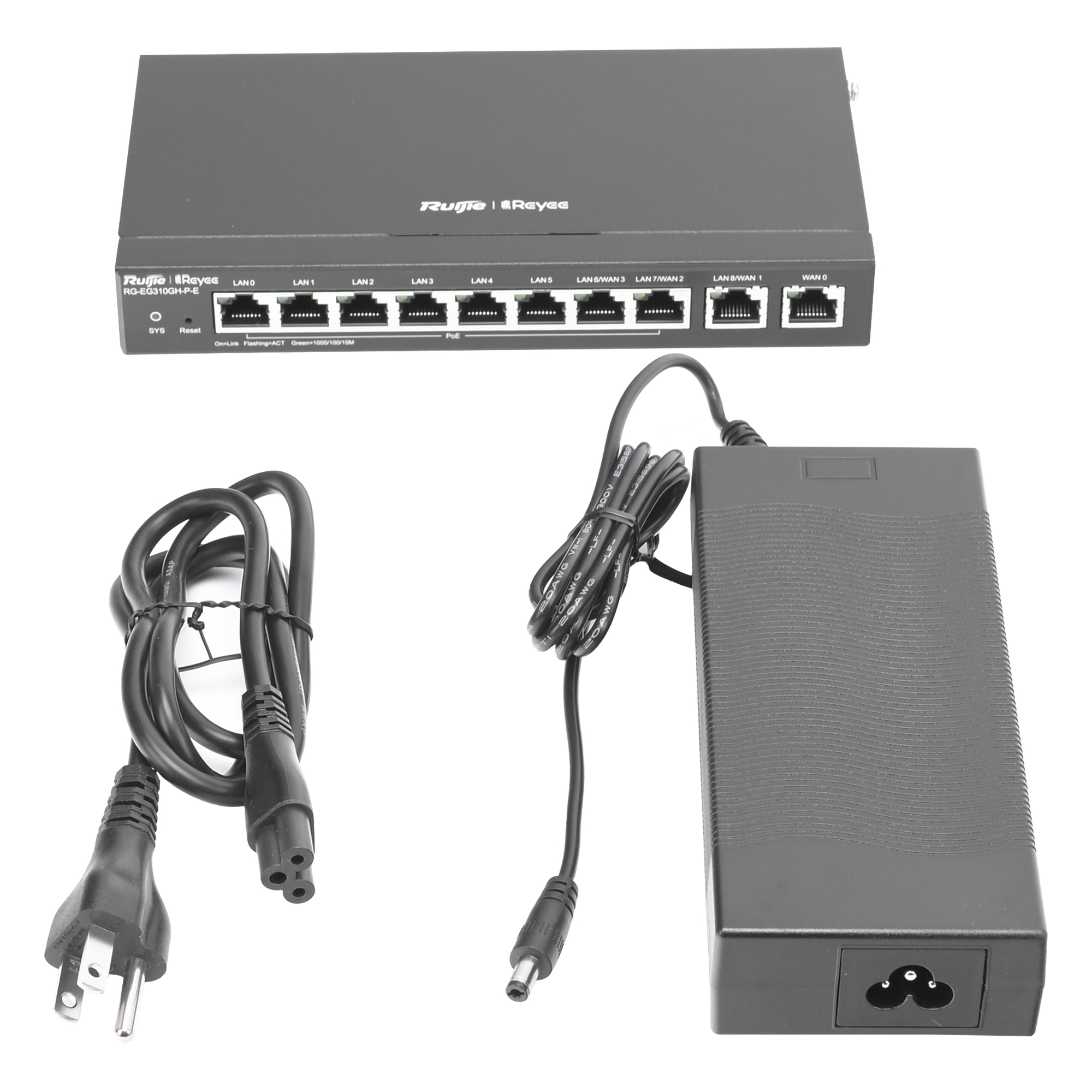 Router Balanceador SD-WAN / 1.5 Gbps / 350 Usuarios / 8 Puertos Gigabit PoE+ 110W / 4 WAN / Gestión en Nube
