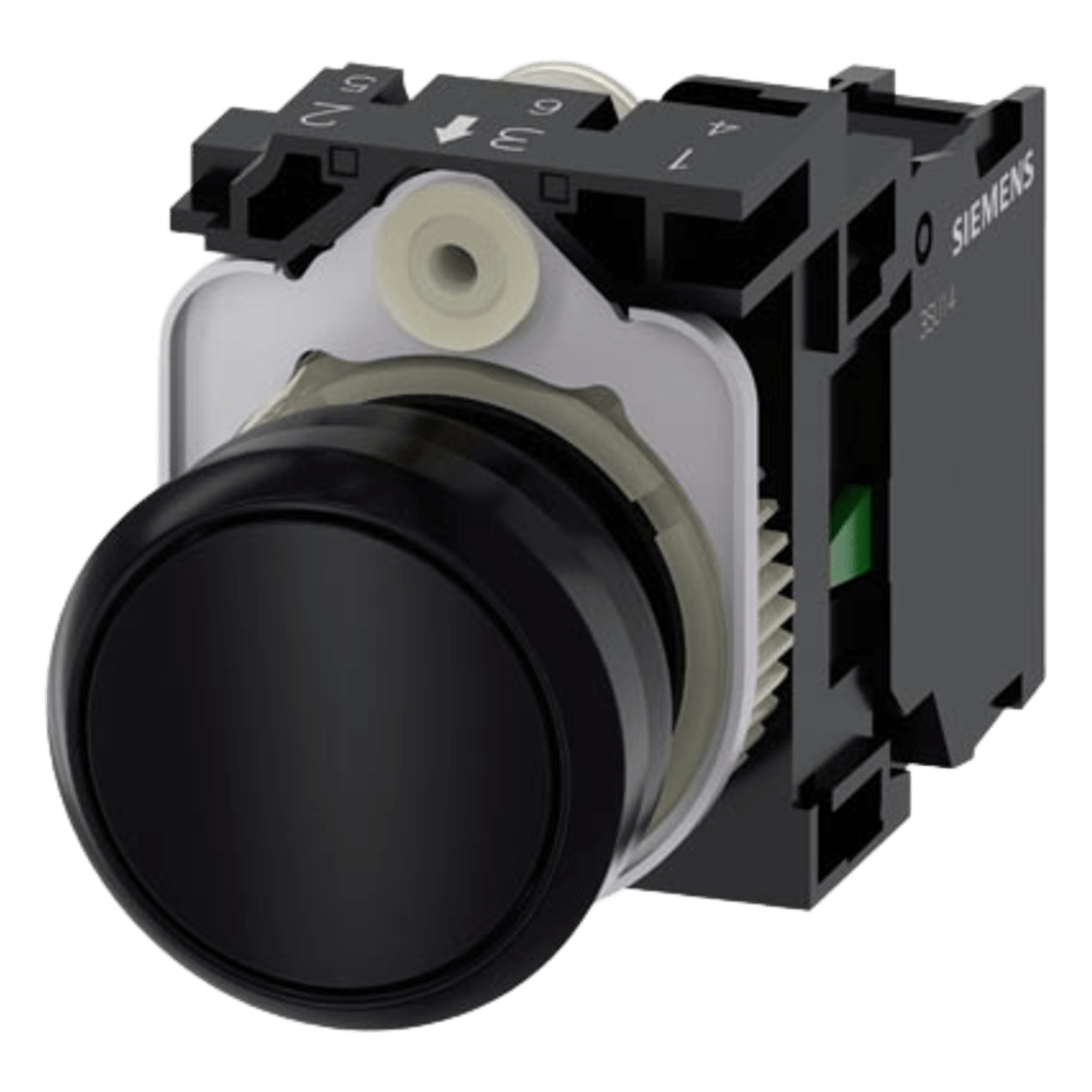 Botón de Mando Industrial / 22 mm / IP69K / Contacto NA / -25°C a +70°C / 10 Millones de Ciclos — SIEMENS · SKU 3SU11000AB101BA0