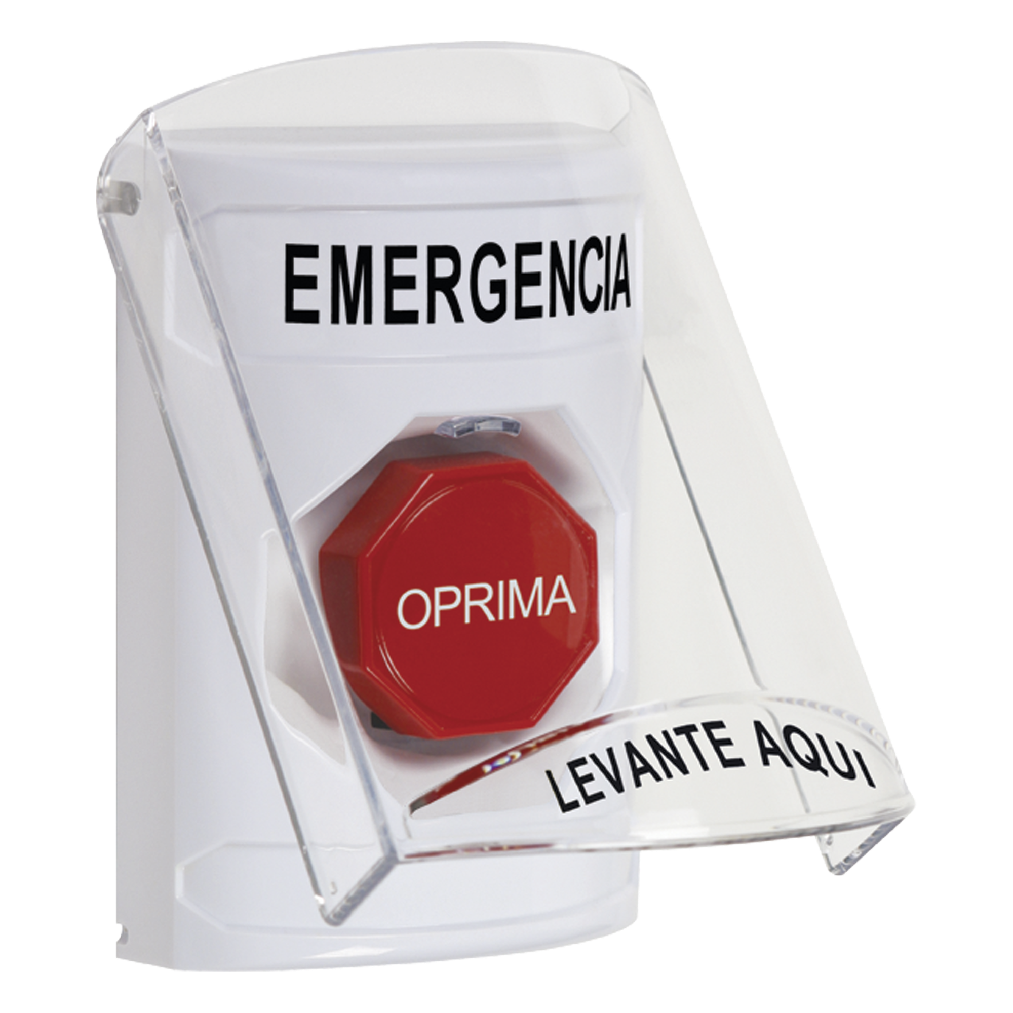 Botón Multipropósito / Emergencia / Reset con Llave / 2 Relevadores Forma C / Alarma 85 dB / Interior — STI · SKU SS2322EM-ES