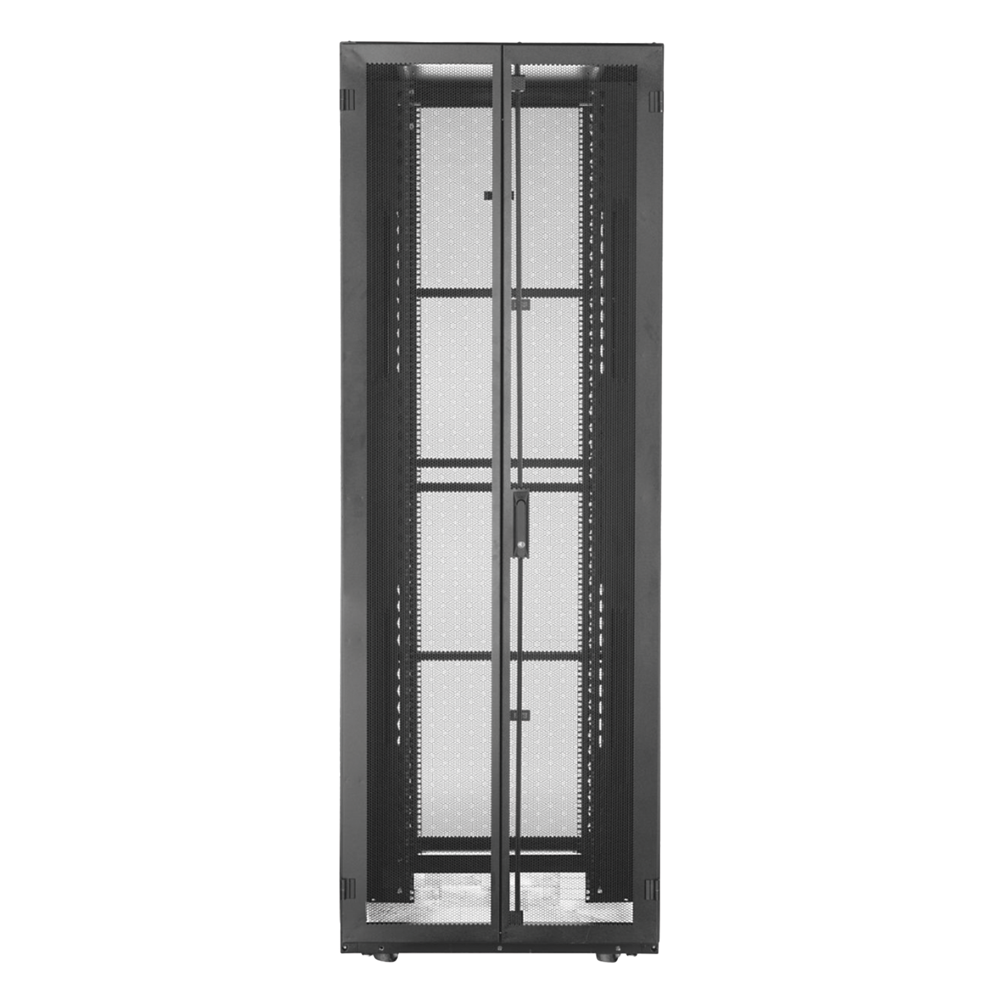Gabinete para Centro de Datos / 42 UR / 600 mm de Ancho / 1200 mm de Profundidad / Carga Estática 1588 kg / Ventilación 80% / Acero Soldado